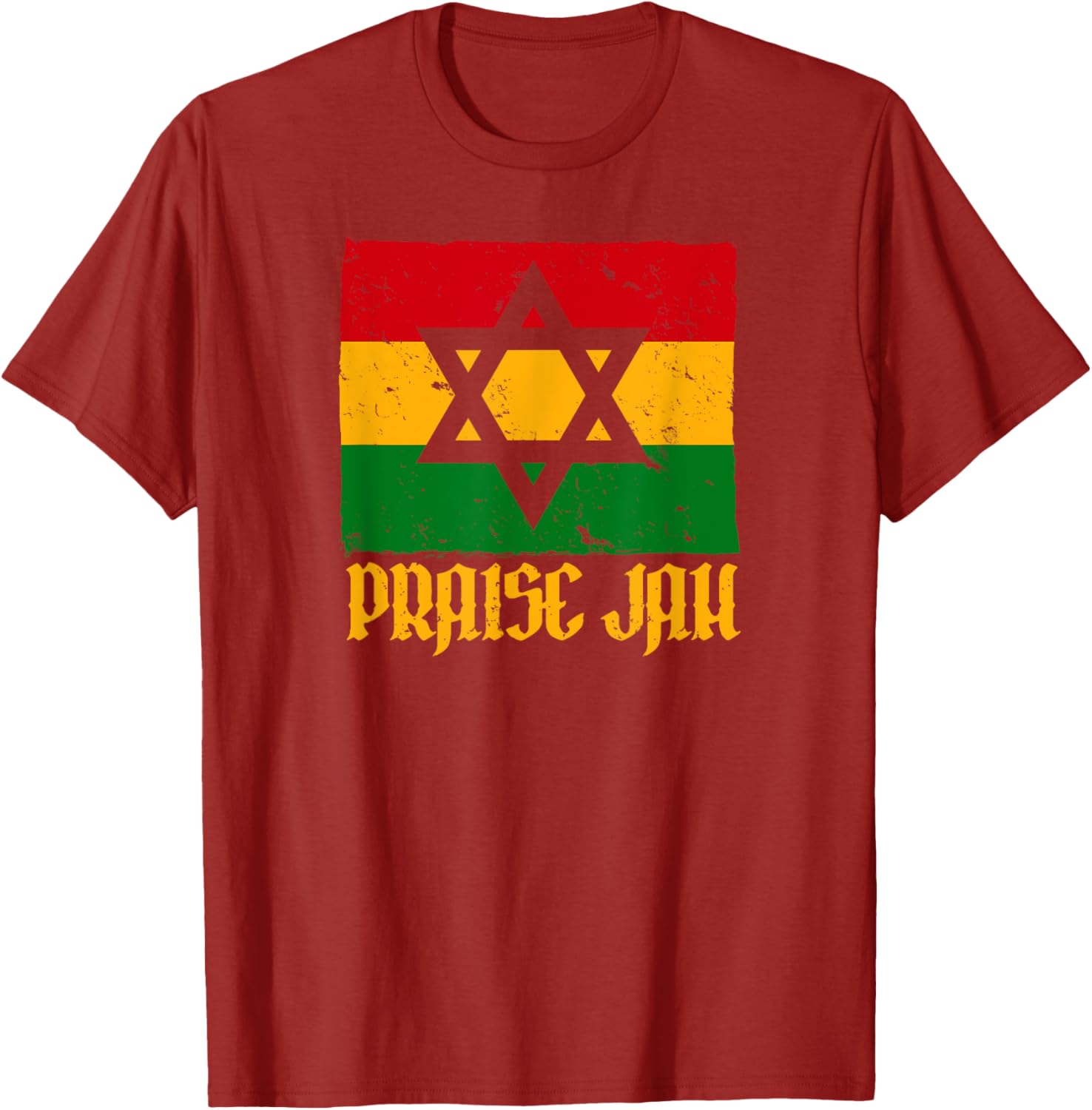 PRAISE JAH Roots Reggae T-Shirt for Men and Women - Rastafarian Style - 3