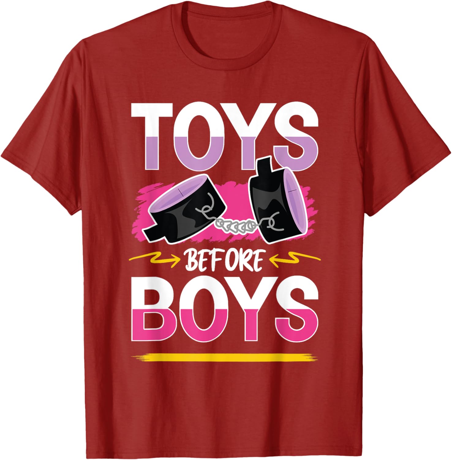 Funny Toys Before Boys T-Shirt for Women - Humorous Adults Apparel - 3