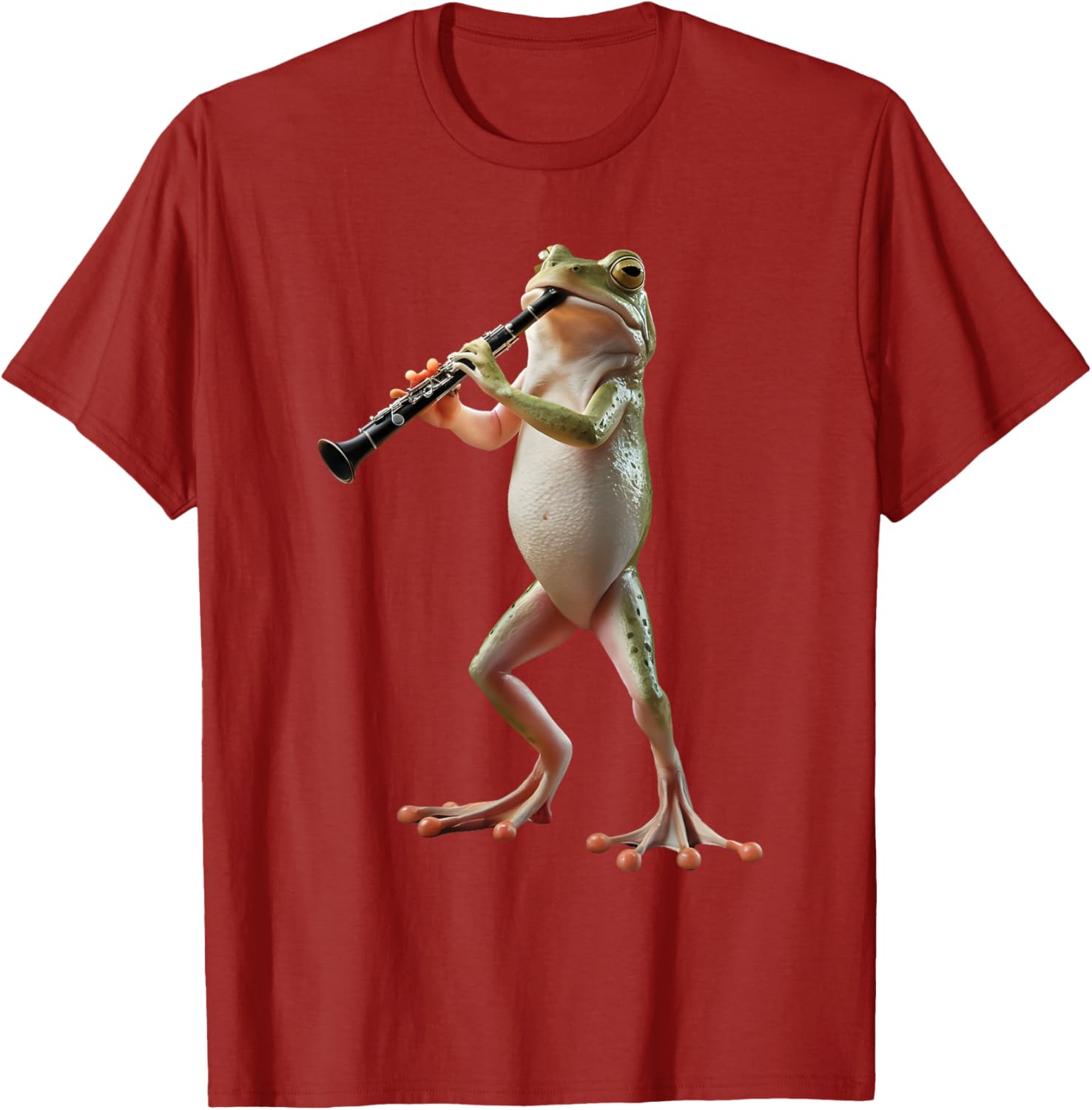 Cute Frog Playing Clarinet T-Shirt for Music Lovers and Nature Fans - 13