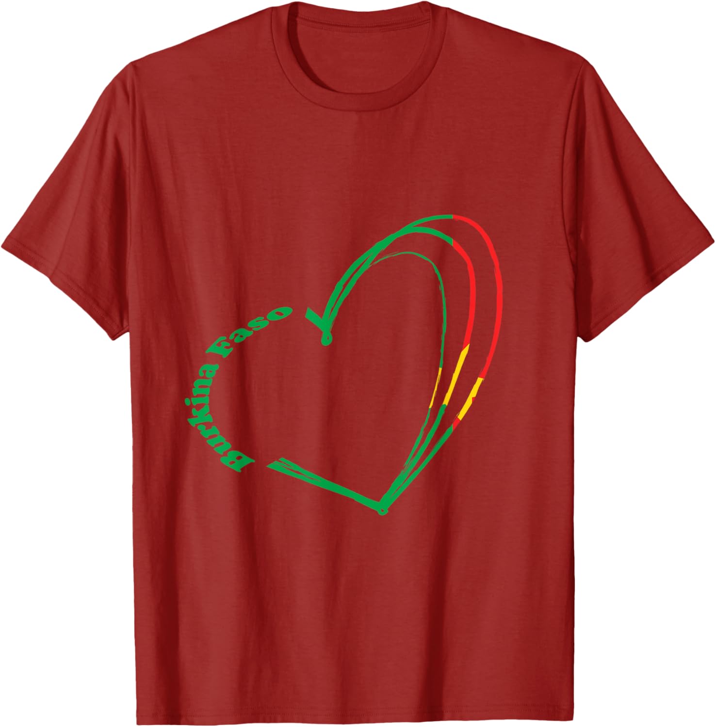Burkina Faso Flag T-Shirt for Pride and Love of Burkina Faso - 15