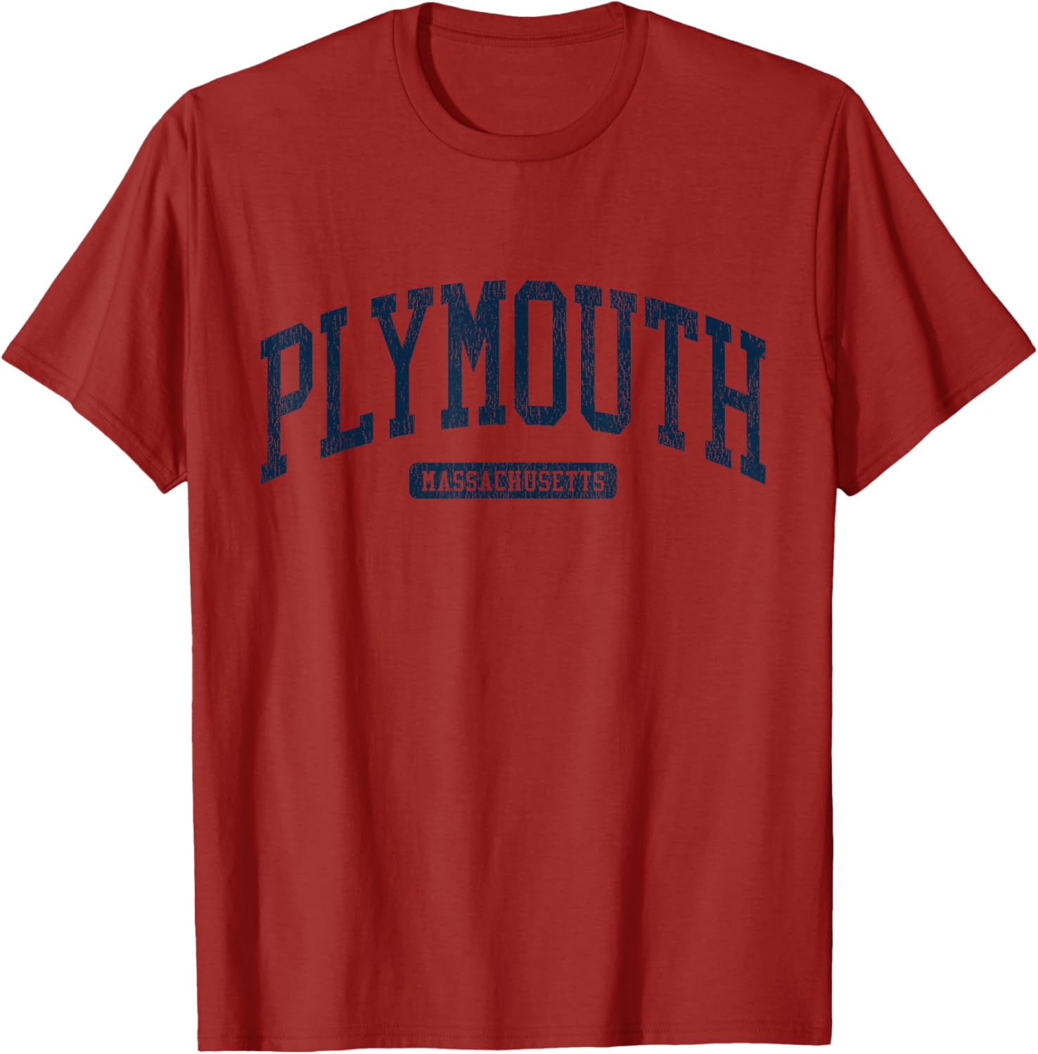 Plymouth MA College Blue T-Shirt for Stylish Campus Vibes - 4