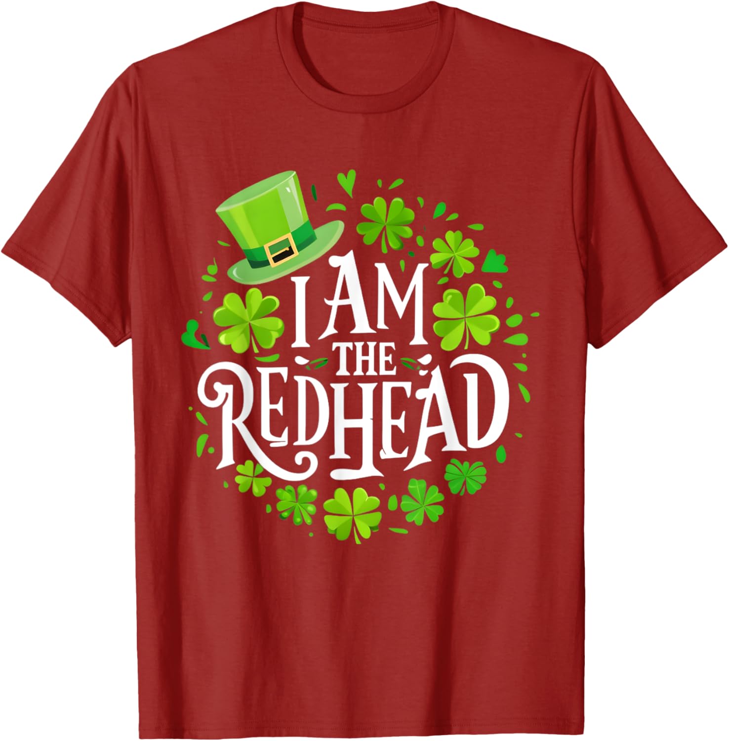 Funny St Patricks Day Redhead T-Shirt for Women - I Am The Redhead Dibs - 6