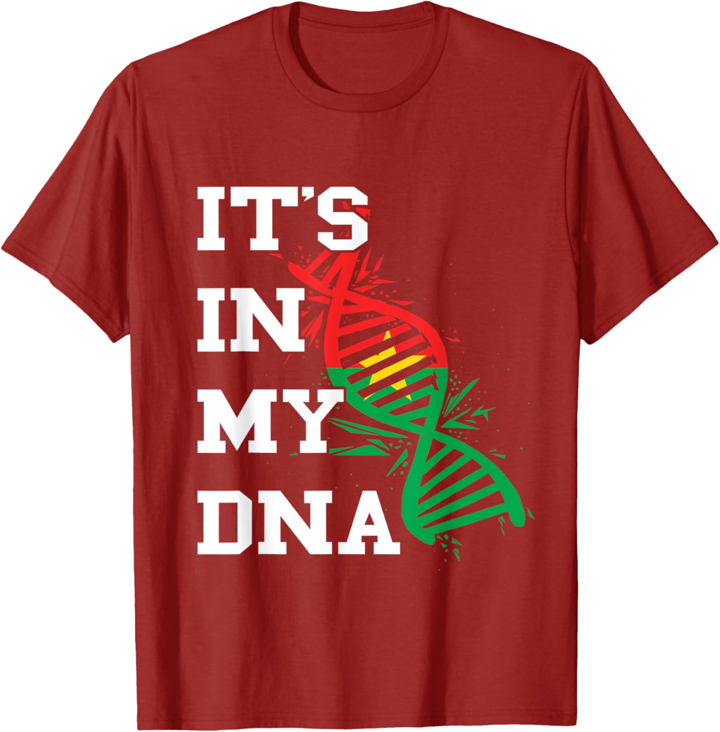 Burkina Faso Flag Its In My DNA Burkina Fasoan Roots T-Shirt - 3