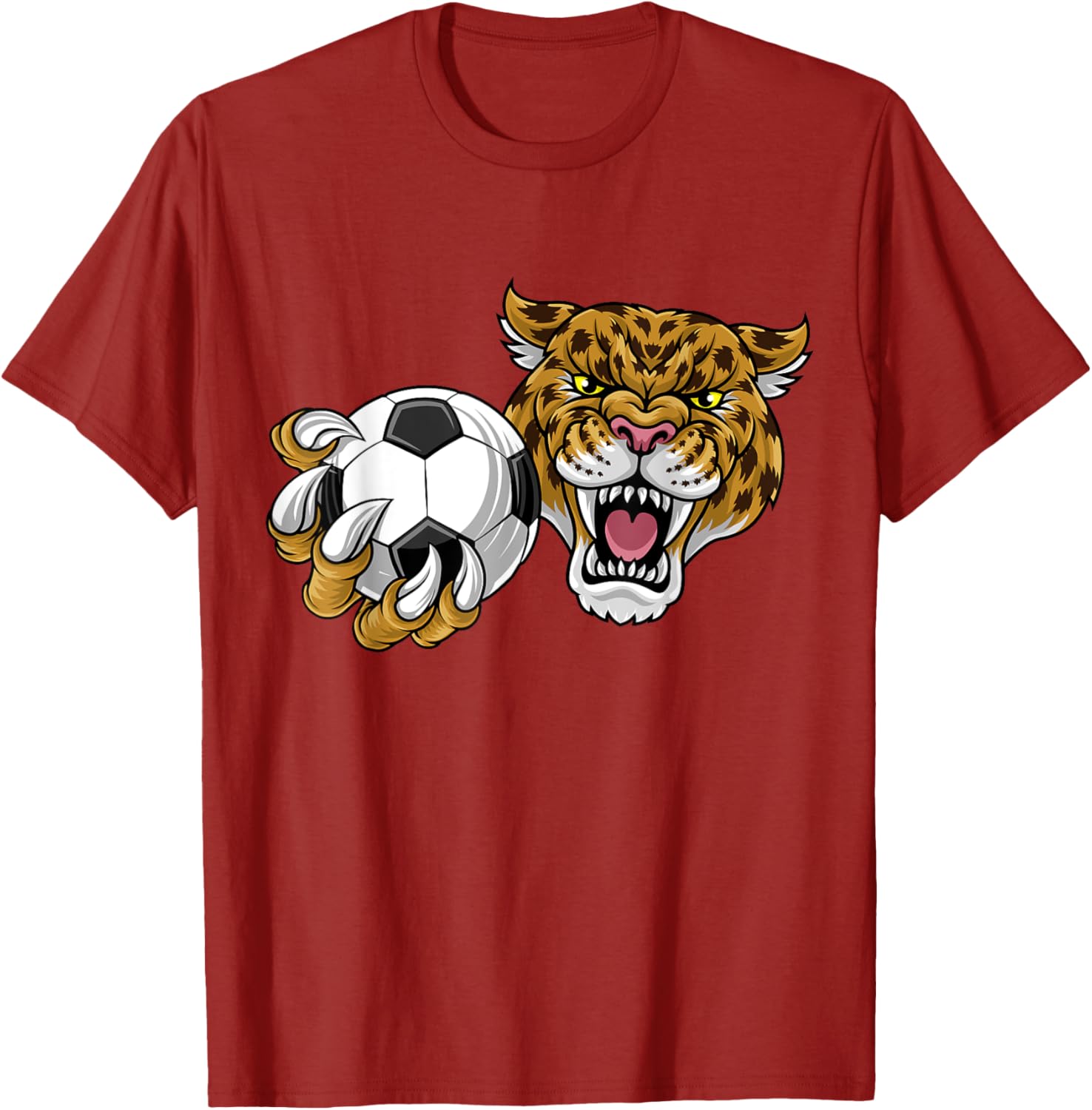 Jaguar Leopard Cheetah Soccer Ball Cartoon Character T-Shirt for Kids - 28