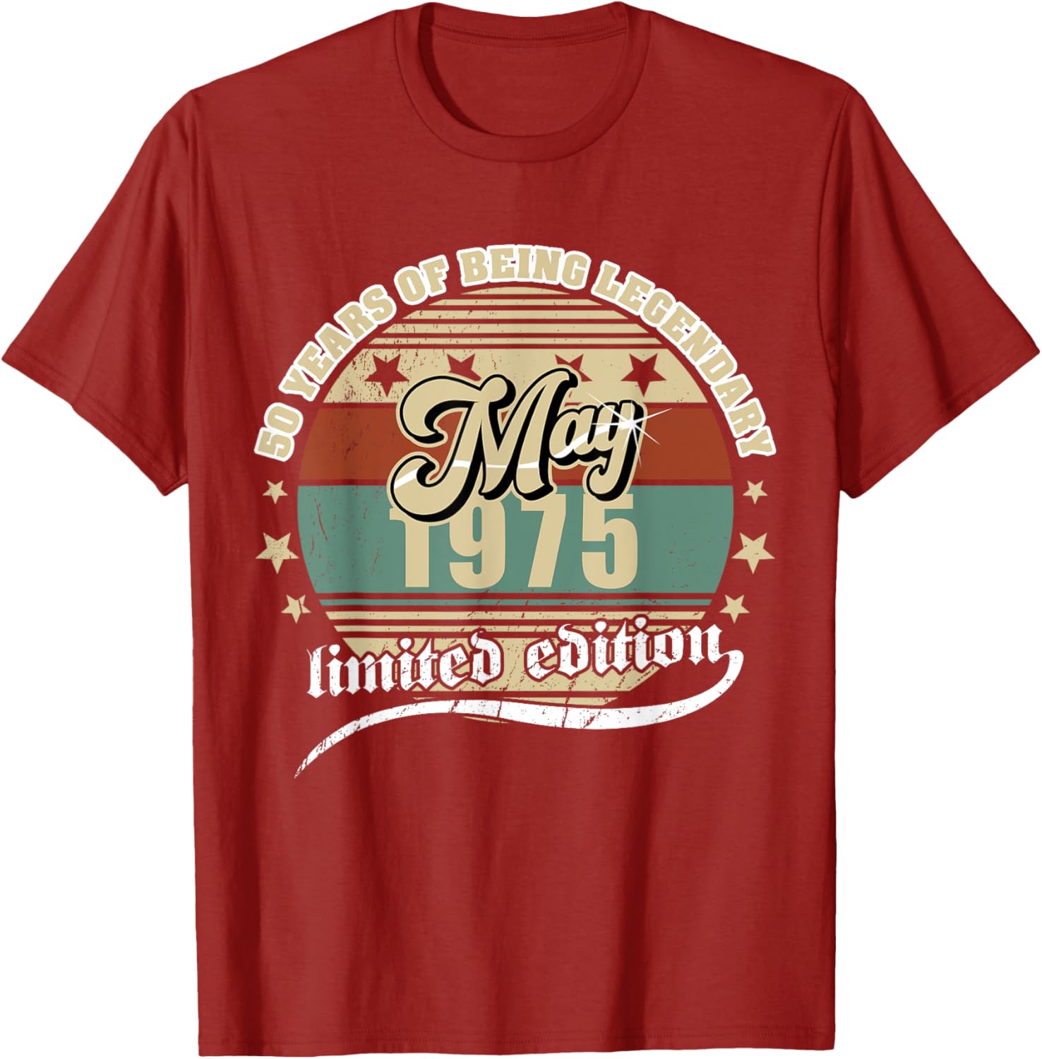 Vintage 50th Birthday May 1975 T-Shirt for Legendary Celebration - 7