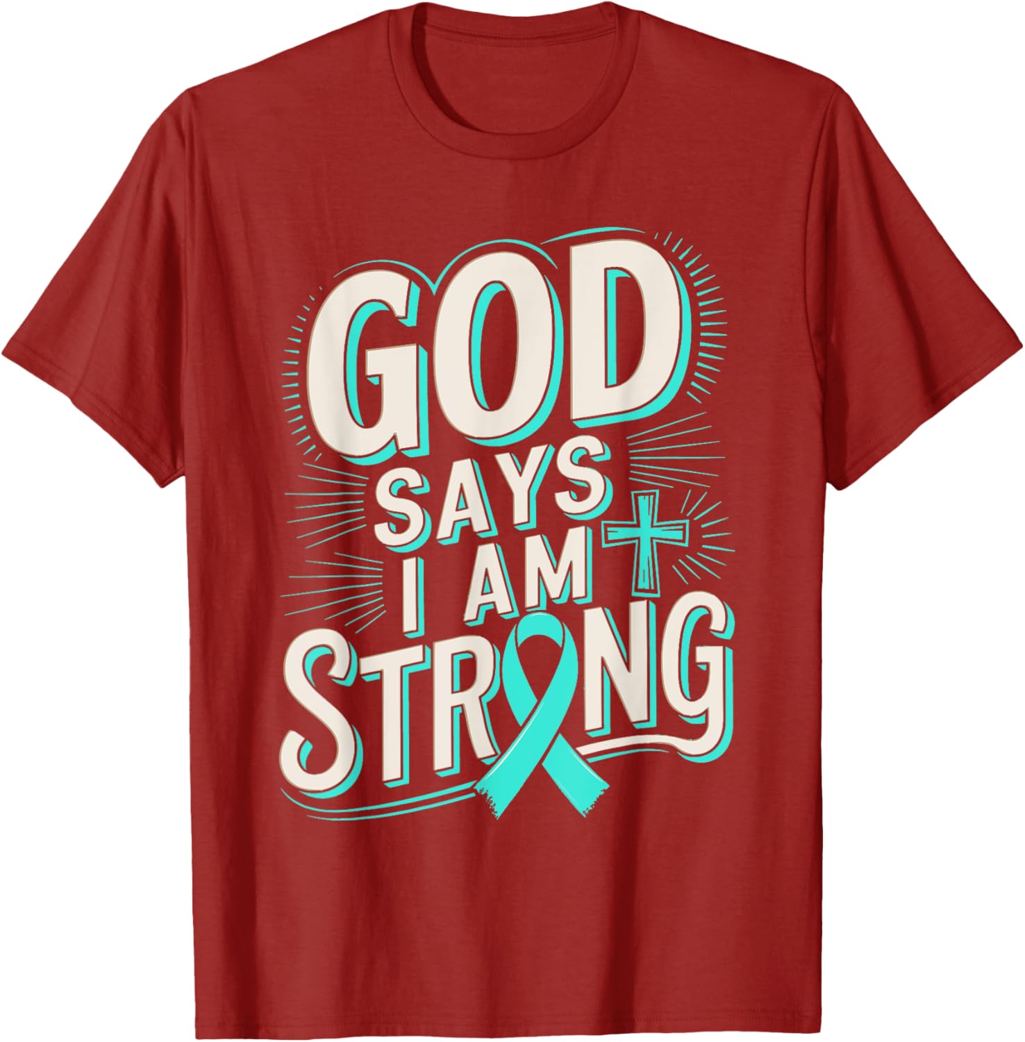 God Says I'm Strong Survivor Dysautonomia Awareness T-Shirt for Supporters - 8