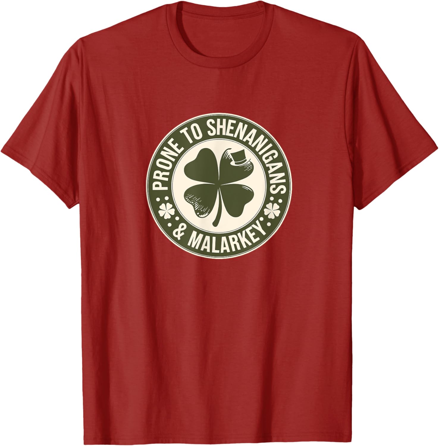 Prone to Shenanigans St Patrick's Day Clover T-Shirt for Fun Celebrations - 6