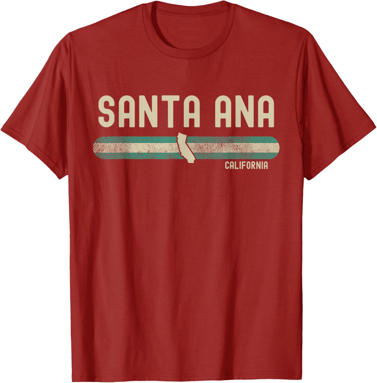 Santa Ana CA 80s Style T-Shirt for Fun Travel & Fashion Enthusiasts - 9