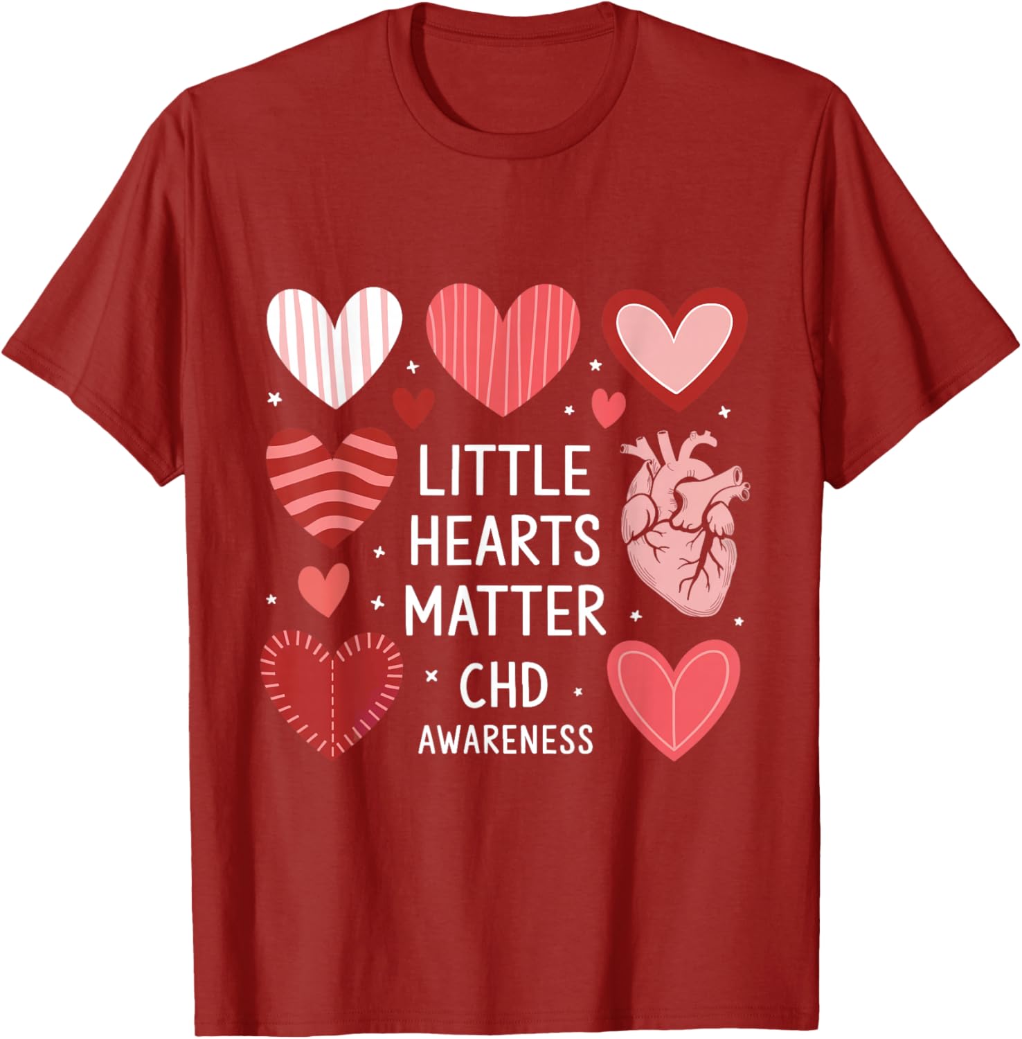 Heart Anatomy Valentine T-Shirt for CHD Awareness - Love with Purpose - 16