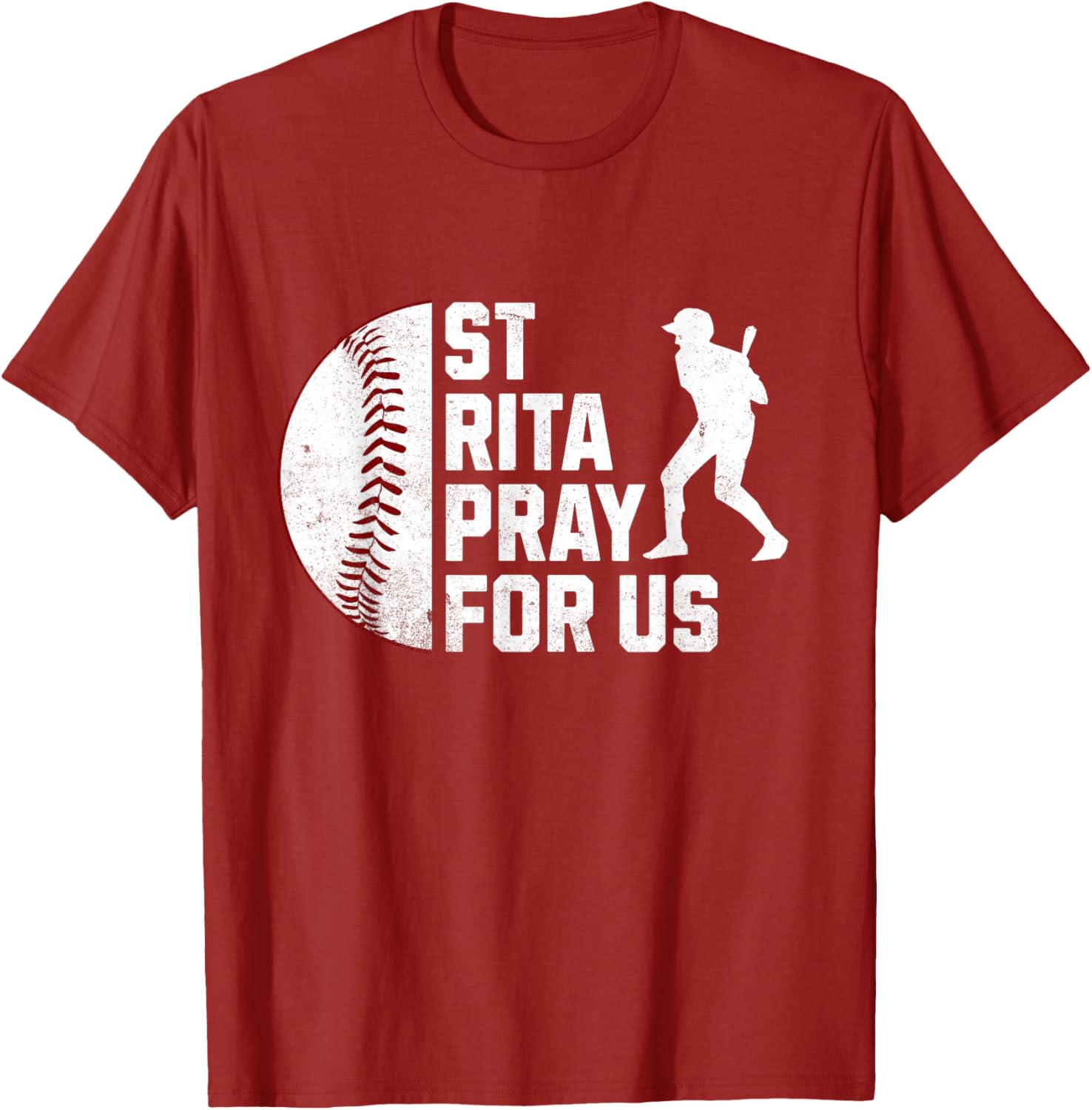 St Rita of Cascia Baseball Batter Patron Saint T-Shirt for Sports Lovers - 21