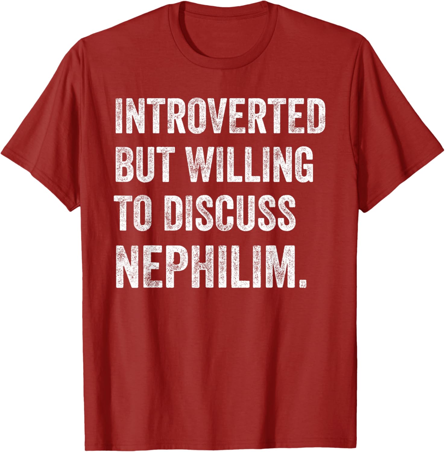 Introverted Nephilim Humor T-Shirt Perfect for Fun Discussions - 12