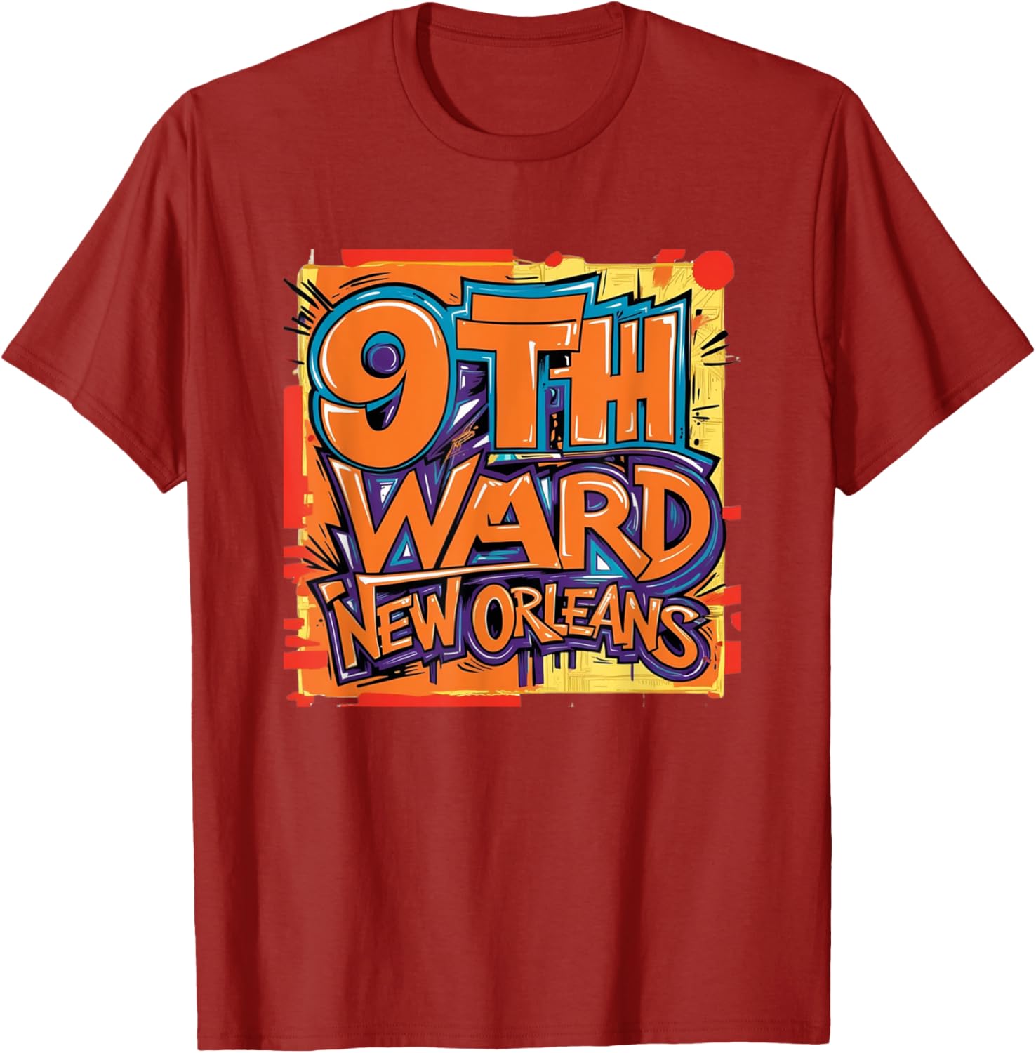 9th Ward Graffiti Art T-Shirt New Orleans Unique Style Clothing - 19
