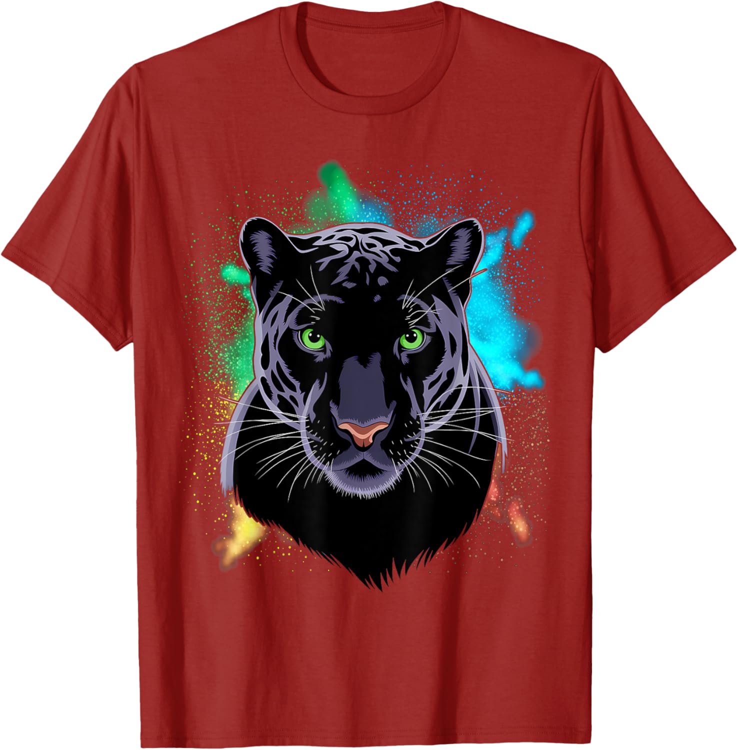 Beautiful Black Panther T-Shirt with Stunning Green Eyes for Animal Lovers - 5
