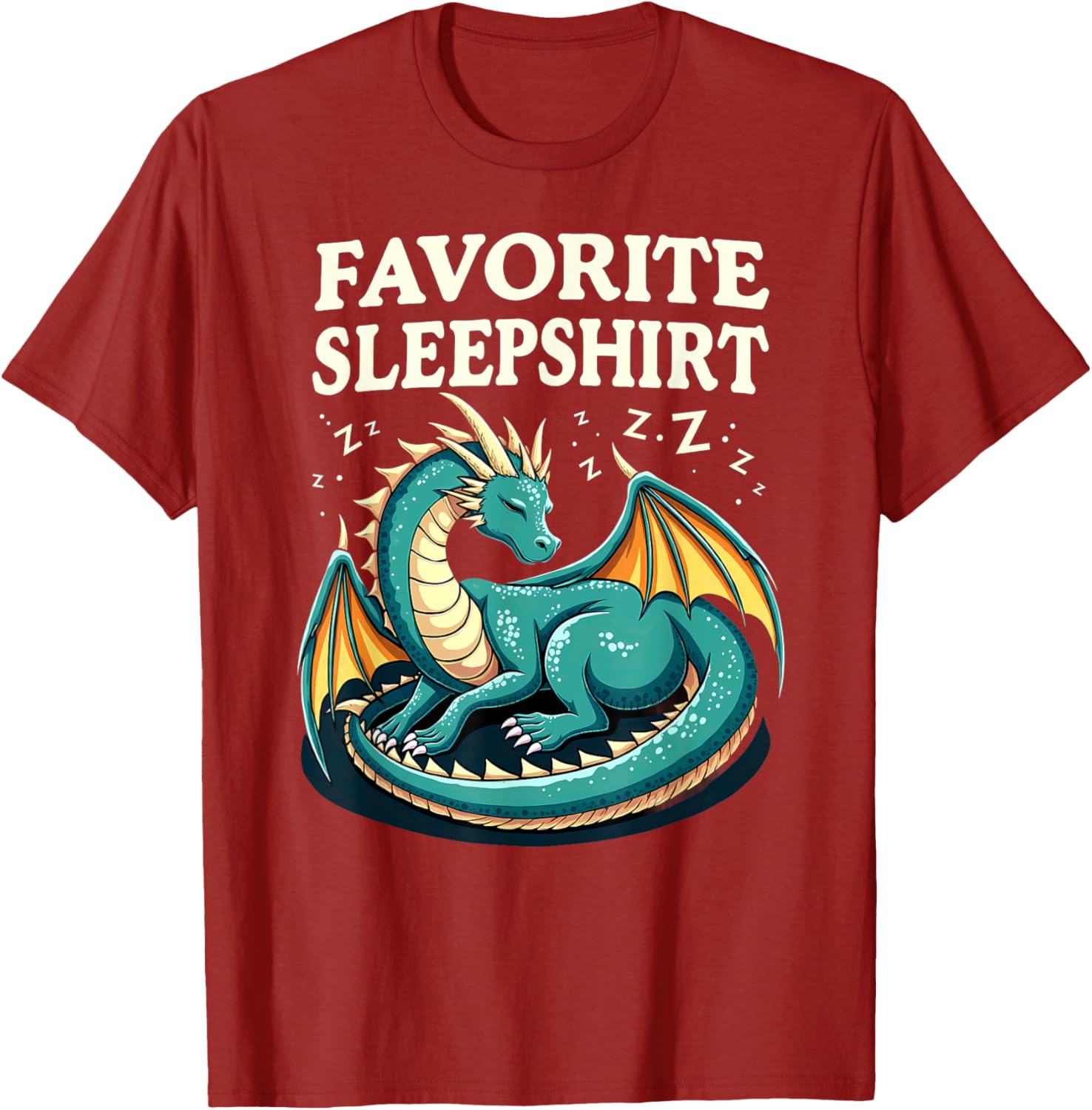 Cozy Sleeping Dragon Favorite Sleepshirt T-Shirt for Ultimate Comfort - 20