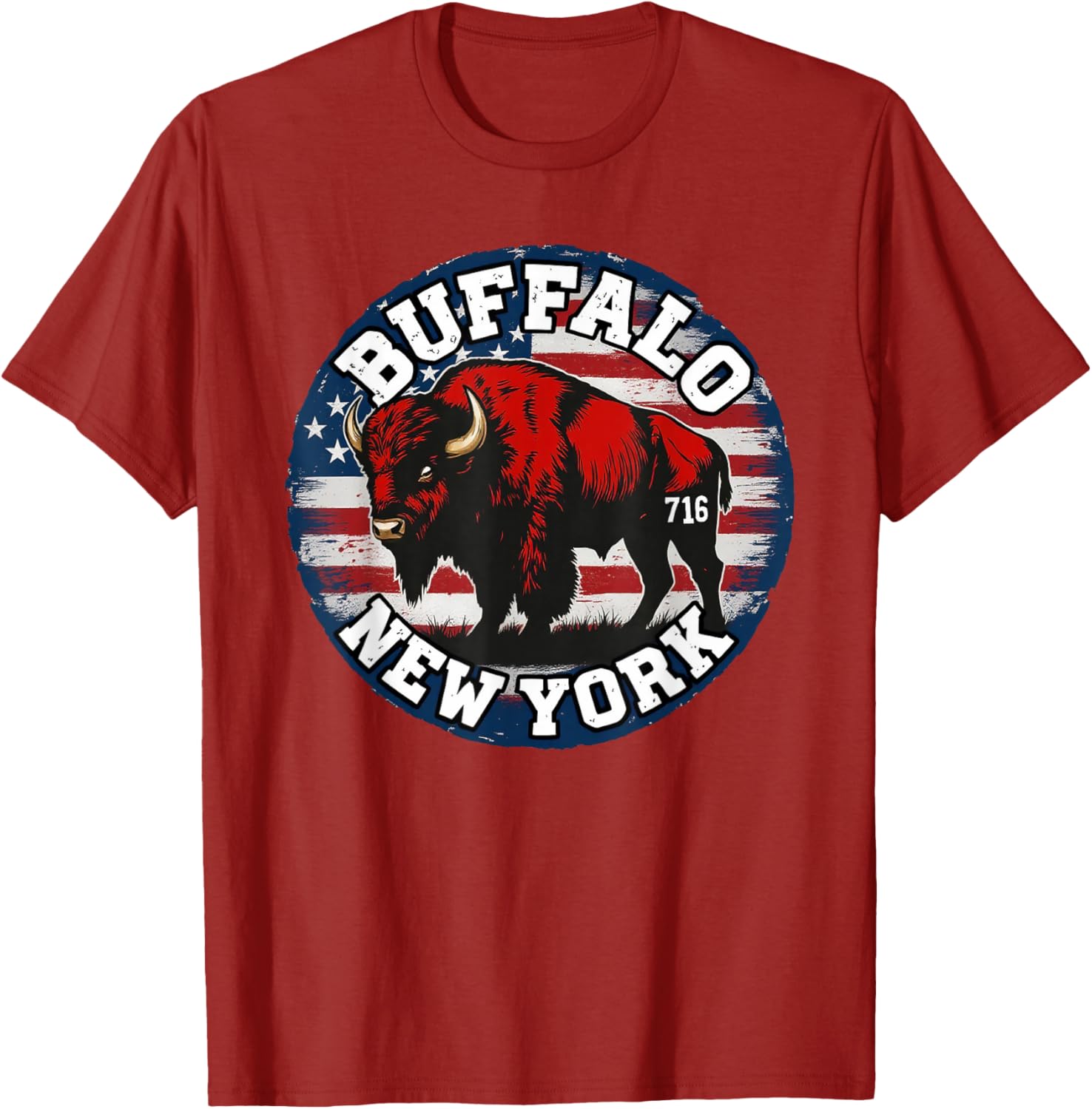 Buffalo New York Bison 716 Area Code Pride T-Shirt for WNY Fans - 8