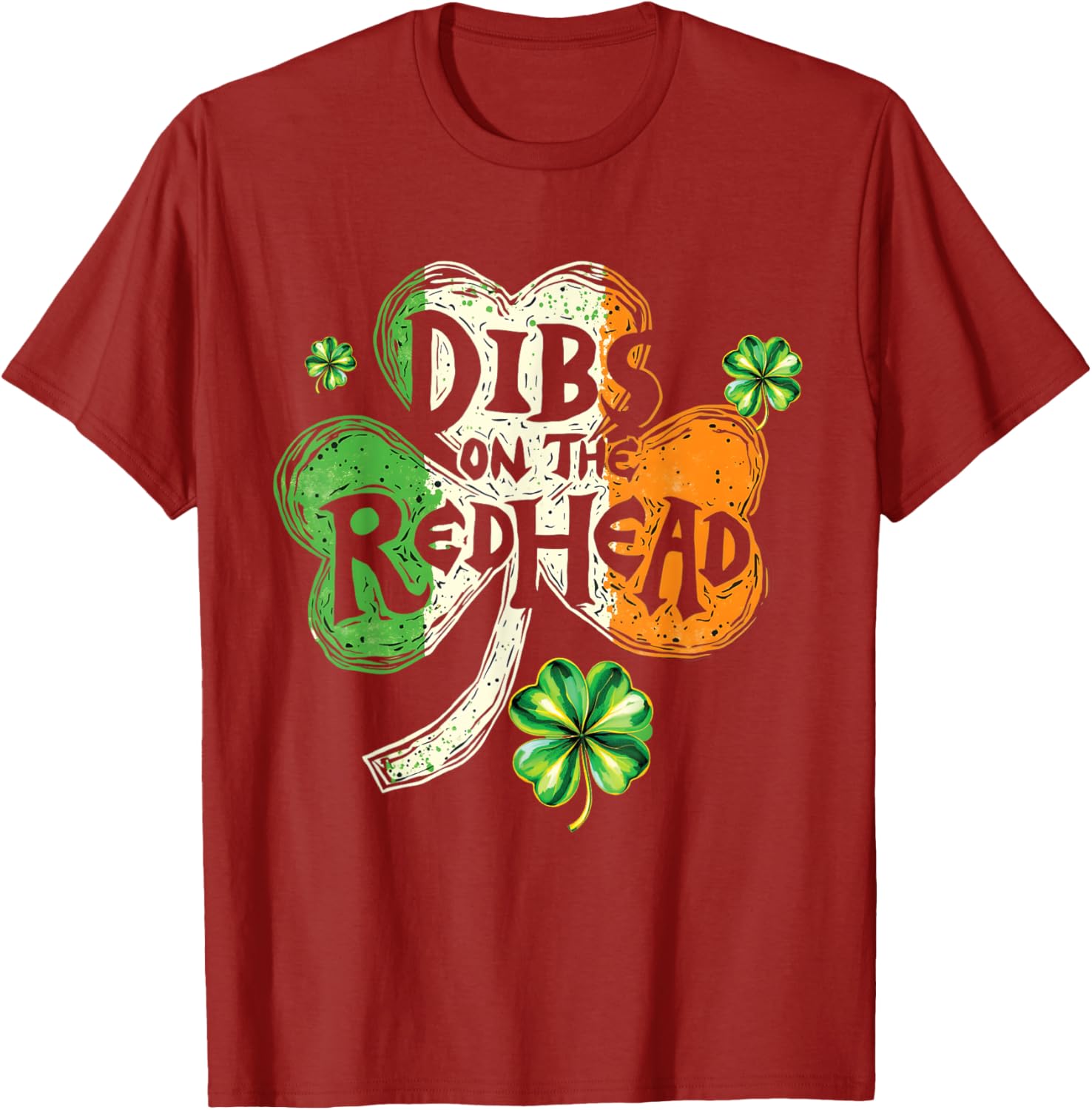 Dibs on the Redhead St Patrick's Day Shamrock T-Shirt for Women - 15