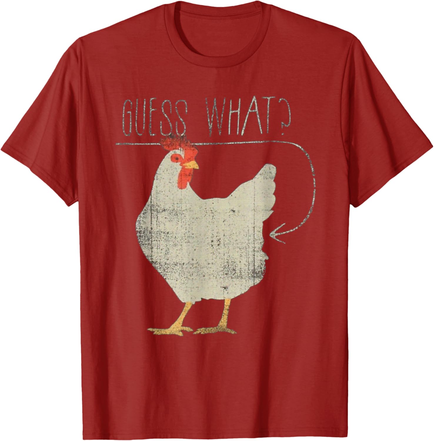 Funny Chicken Meme T-Shirt Guess What Chicken Butt Humor Apparel - 10