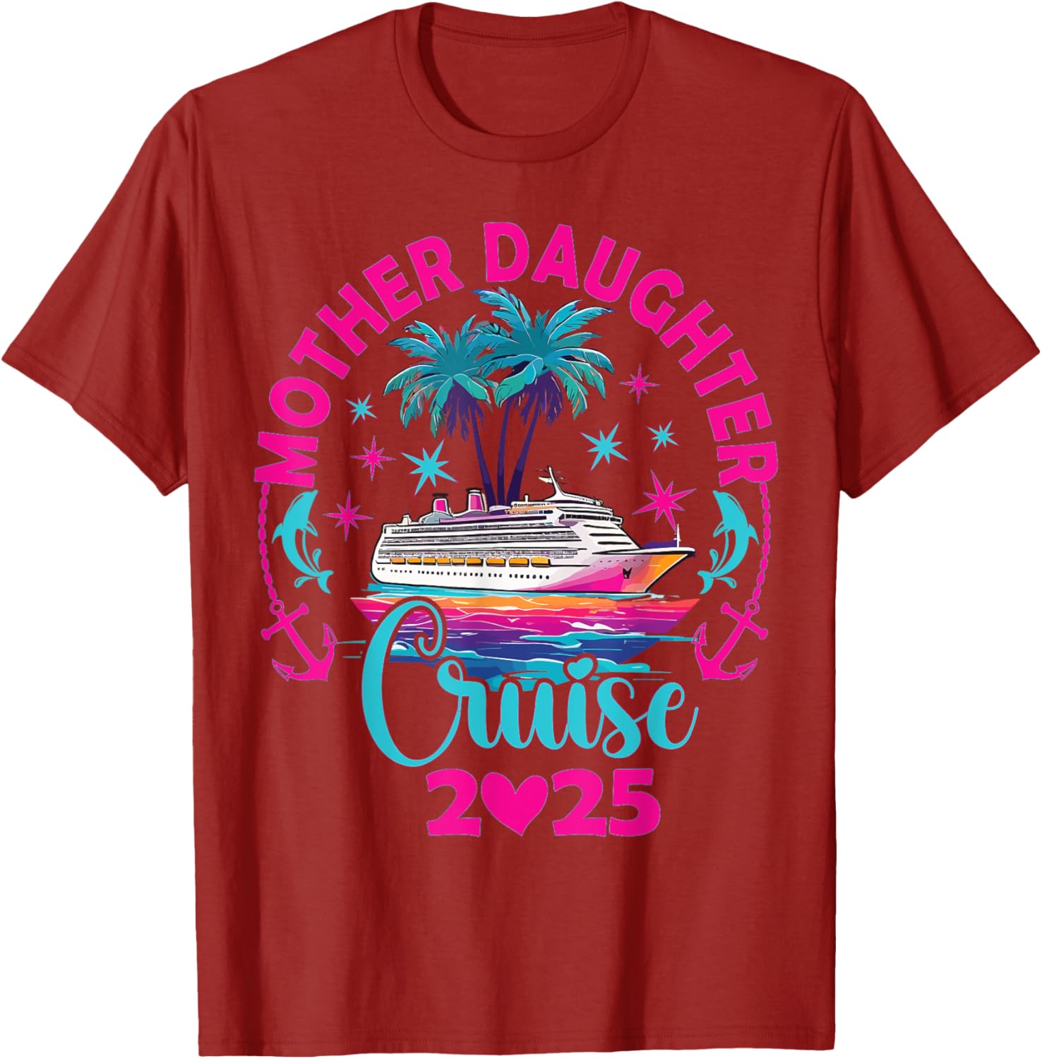 Fun Mom and Daughter Cruise Trip T-Shirt for 2025 Family Vacation - 1