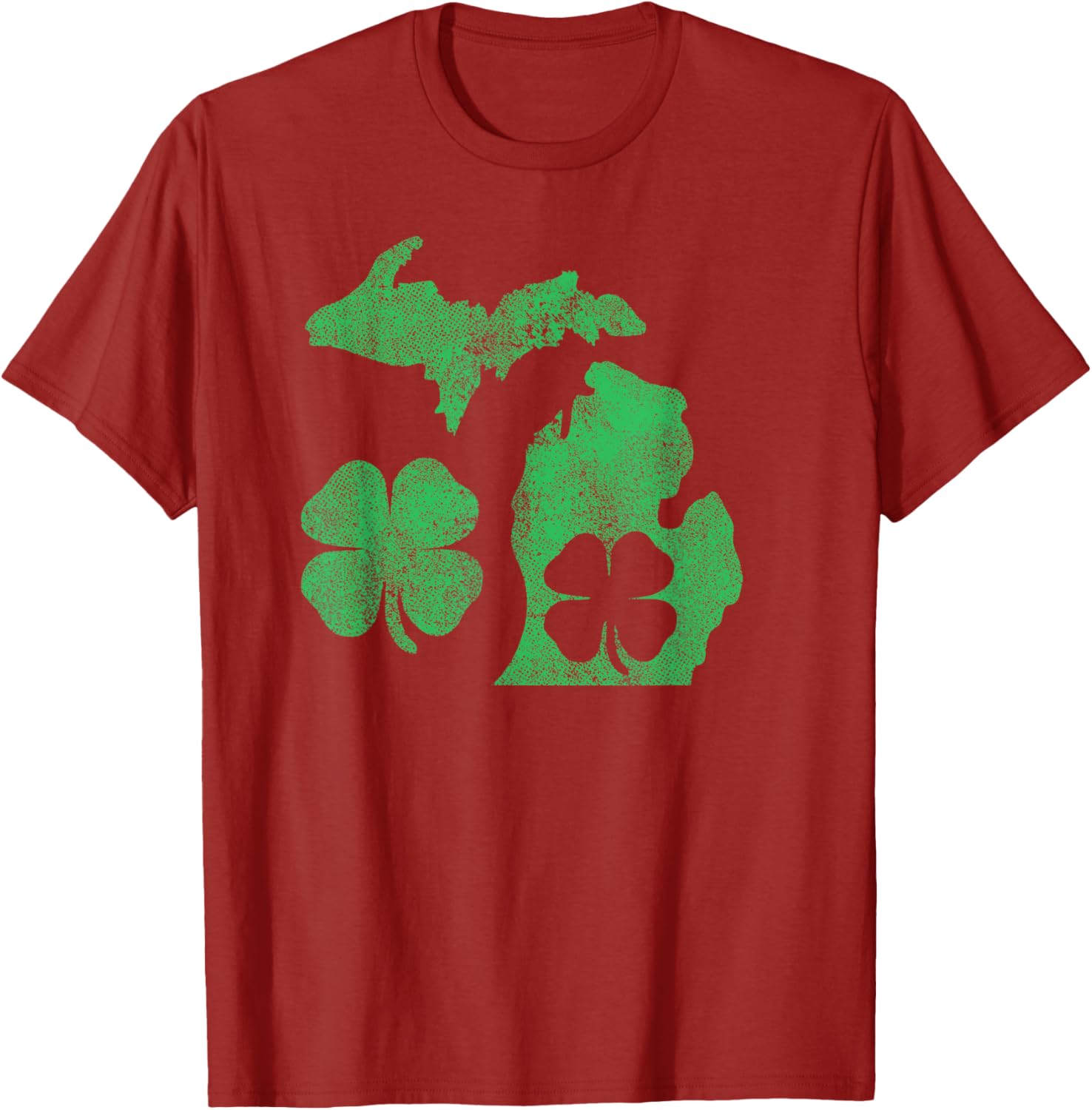 Michigan Shamrock St Patricks Day T-Shirt for Celebrating Irish Pride - 6