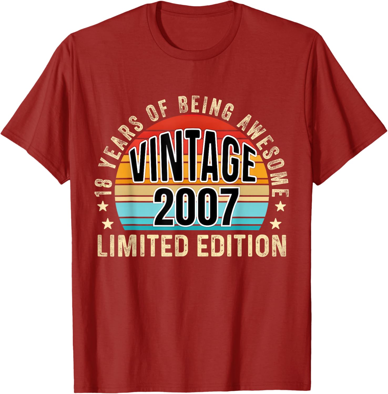 Vintage 2007 Limited Edition 18th Birthday T-Shirt for Celebrations - 10