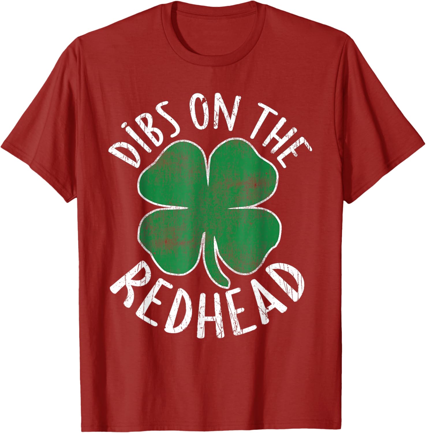 Dibs On The Redhead Shamrock T-Shirt for St Patricks Day Fun - 13