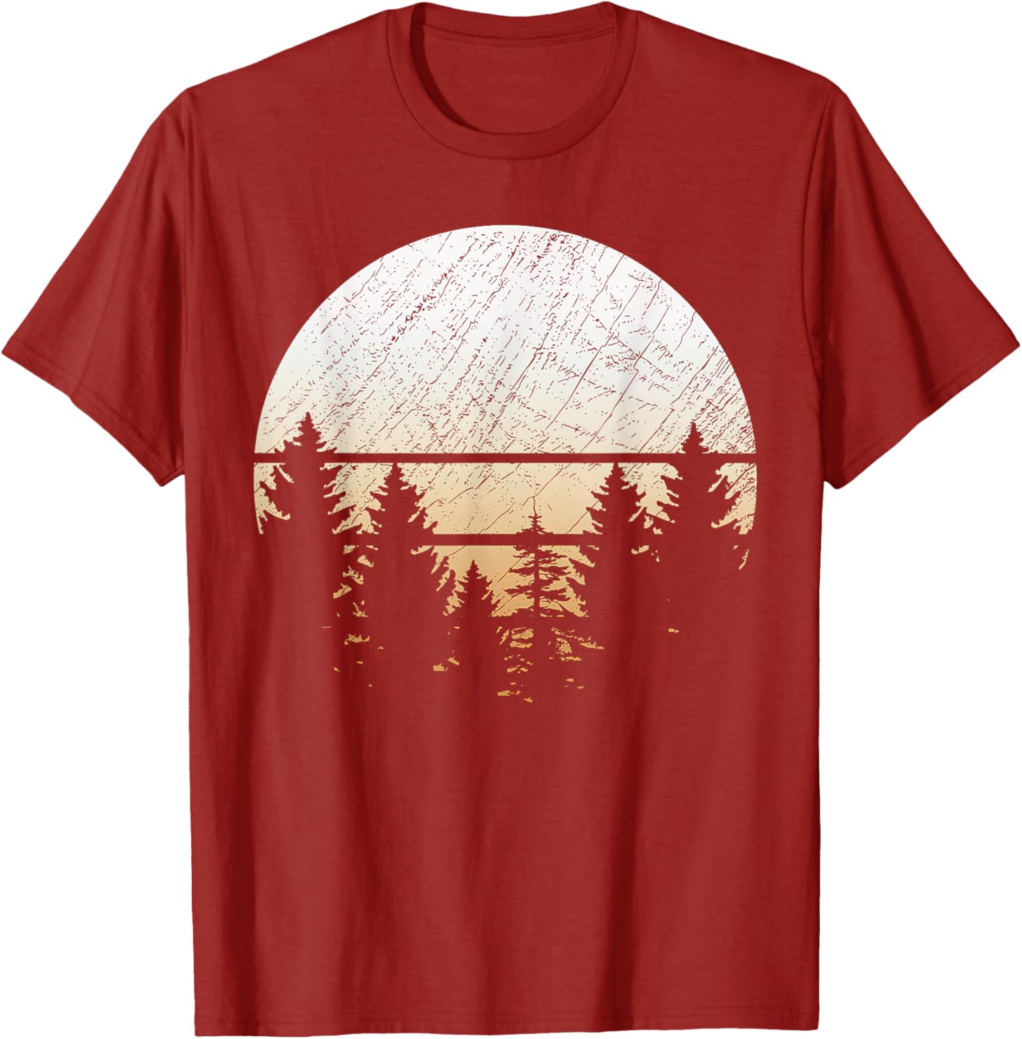 Retro Wildlife Trees Hiking T-Shirt for Nature Lovers and Adventurers - 7