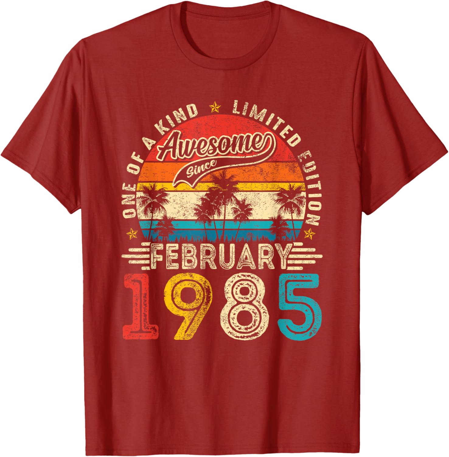 40 Years Awesome Since February 1985 Women's T-Shirt for 40th Birthday - 6