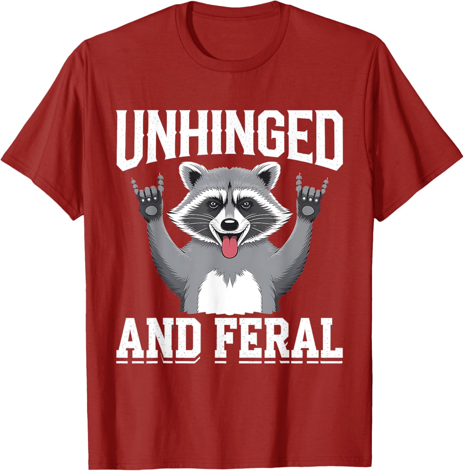 Feral Raccoon Retro Chaos Vibes T-Shirt for Fun and Stylish Outfits - 15