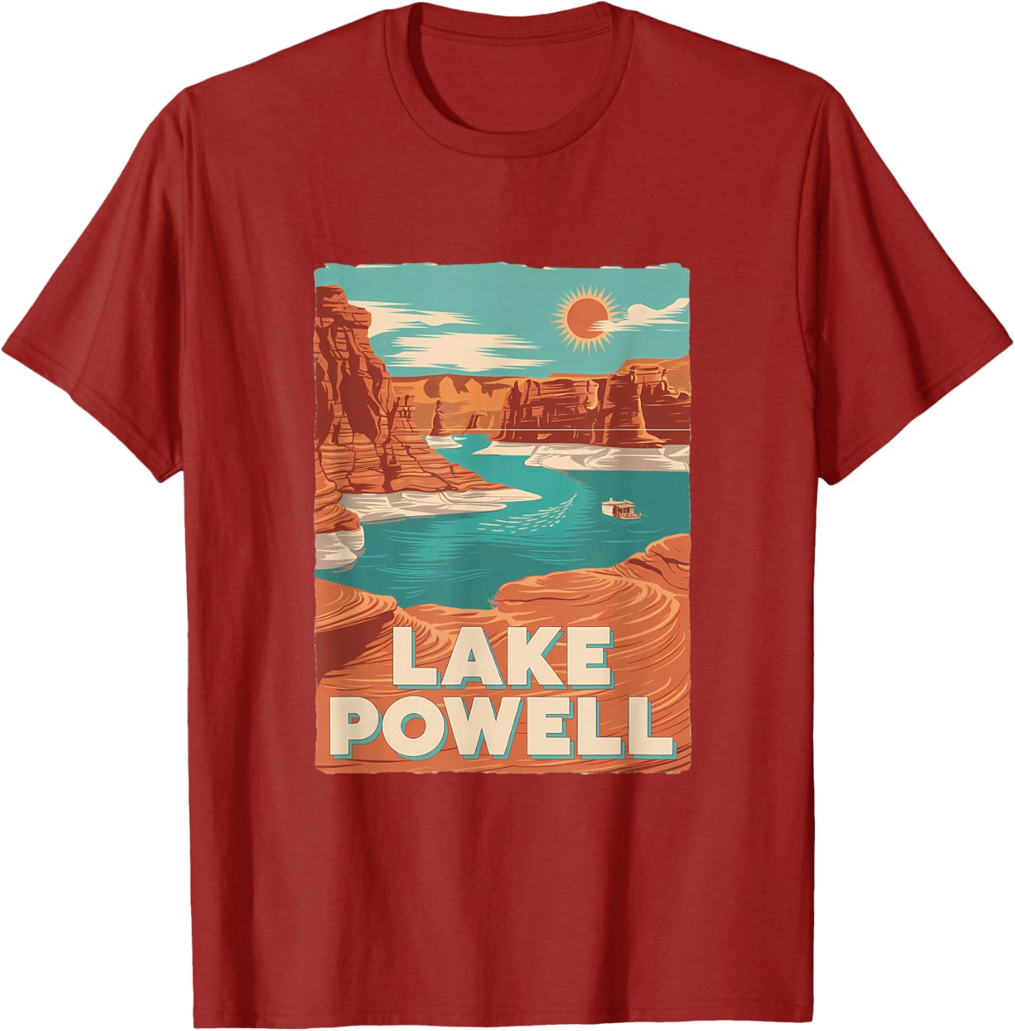 Lake Powell Vintage Canyon Sun Adventure T-Shirt for Outdoor Lovers - 15