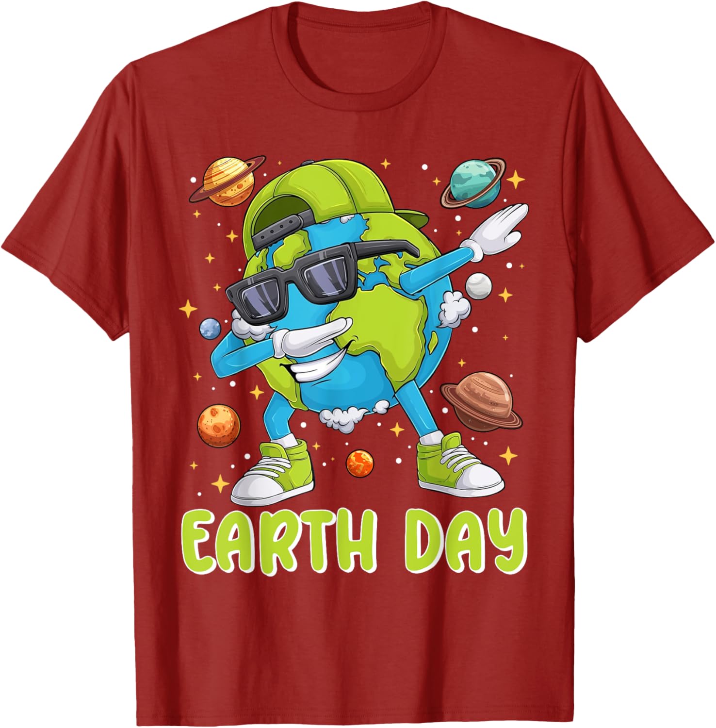 Cute Dabbing Earth Day 2025 T-Shirt for Kids and Toddlers - 6