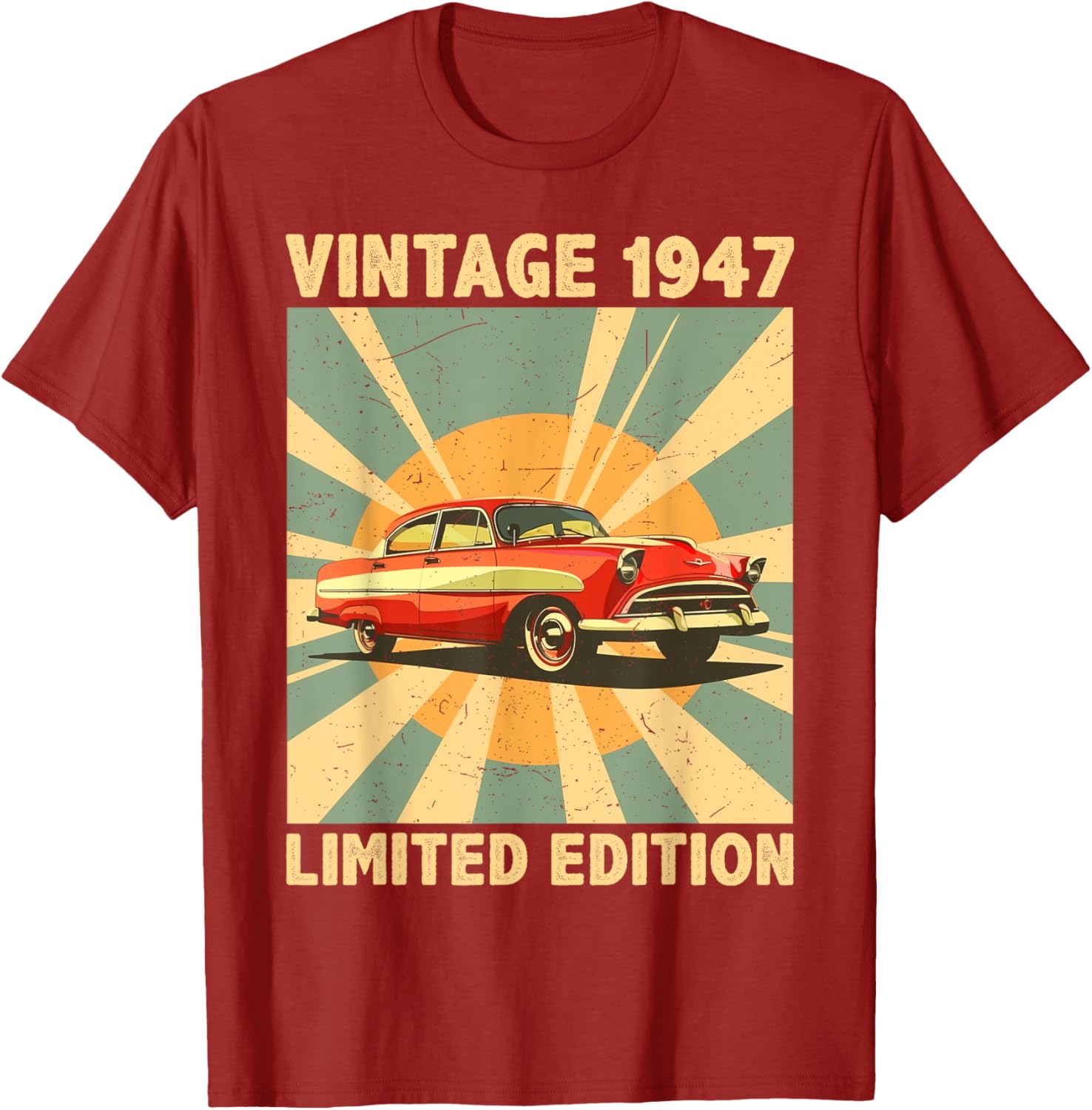 Funny 78th Birthday T-Shirt Retro 80's 1947 Vintage Style Gift Idea - 13
