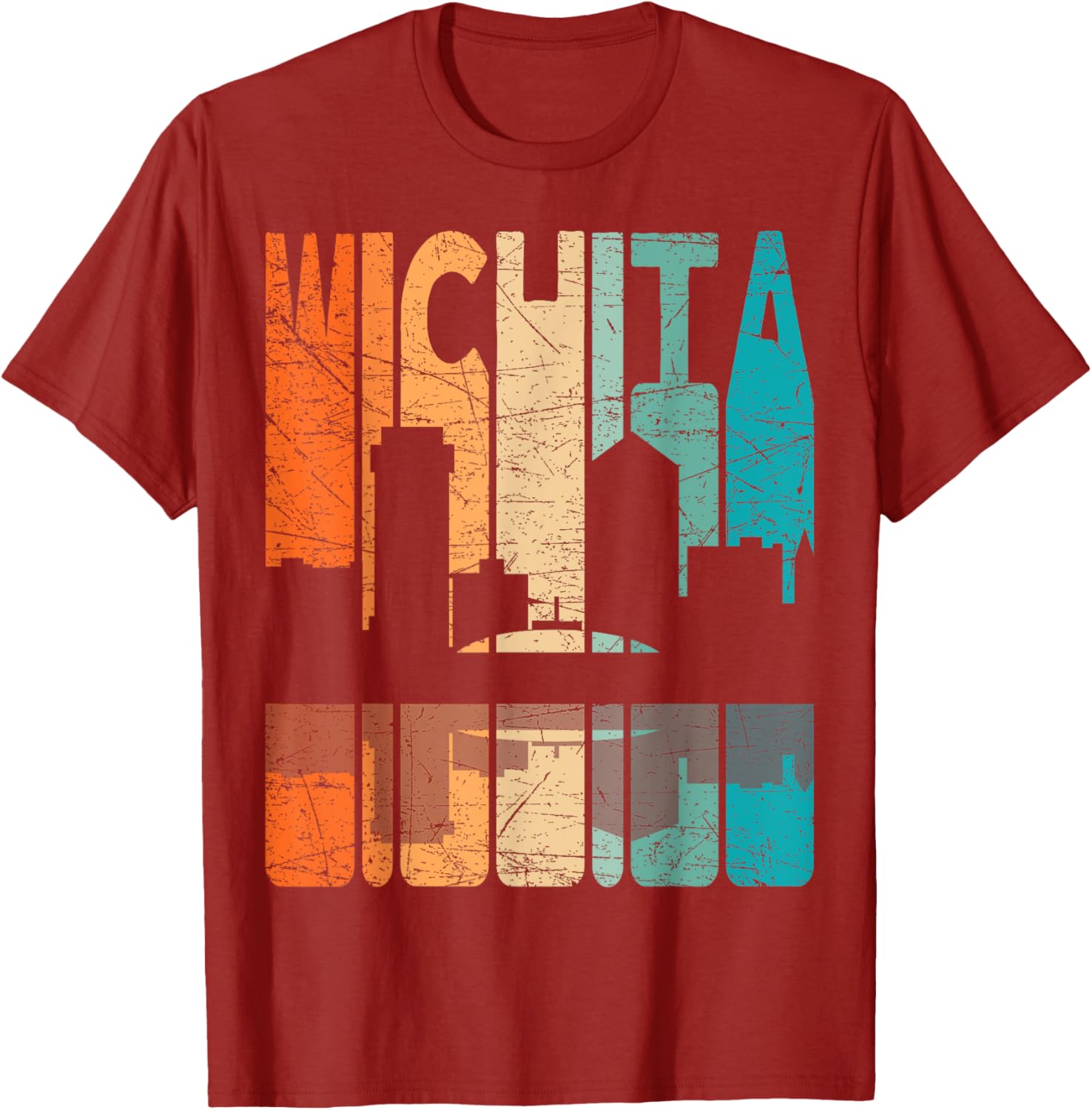 Wichita Vintage Retro T-Shirt Kansas Style for Comfortable Casual Wear - 1
