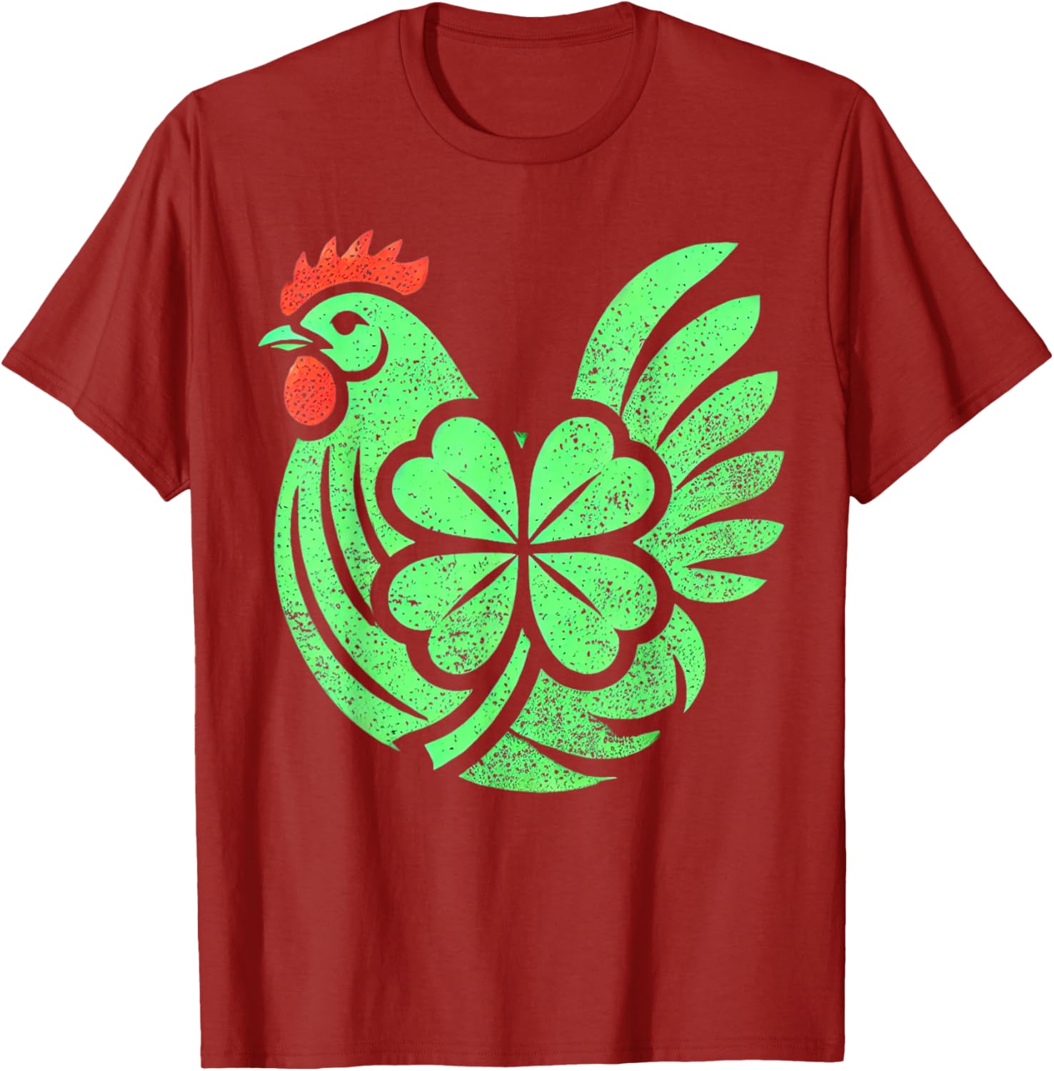 Cute Chicken Hen Shamrock St. Patrick's Day T-Shirt for Festive Fun - 16