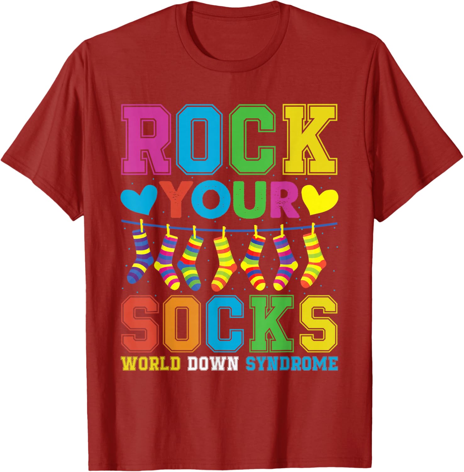 Rock Your Socks Down Syndrome Awareness T-Shirt for Kids 2025 - 13