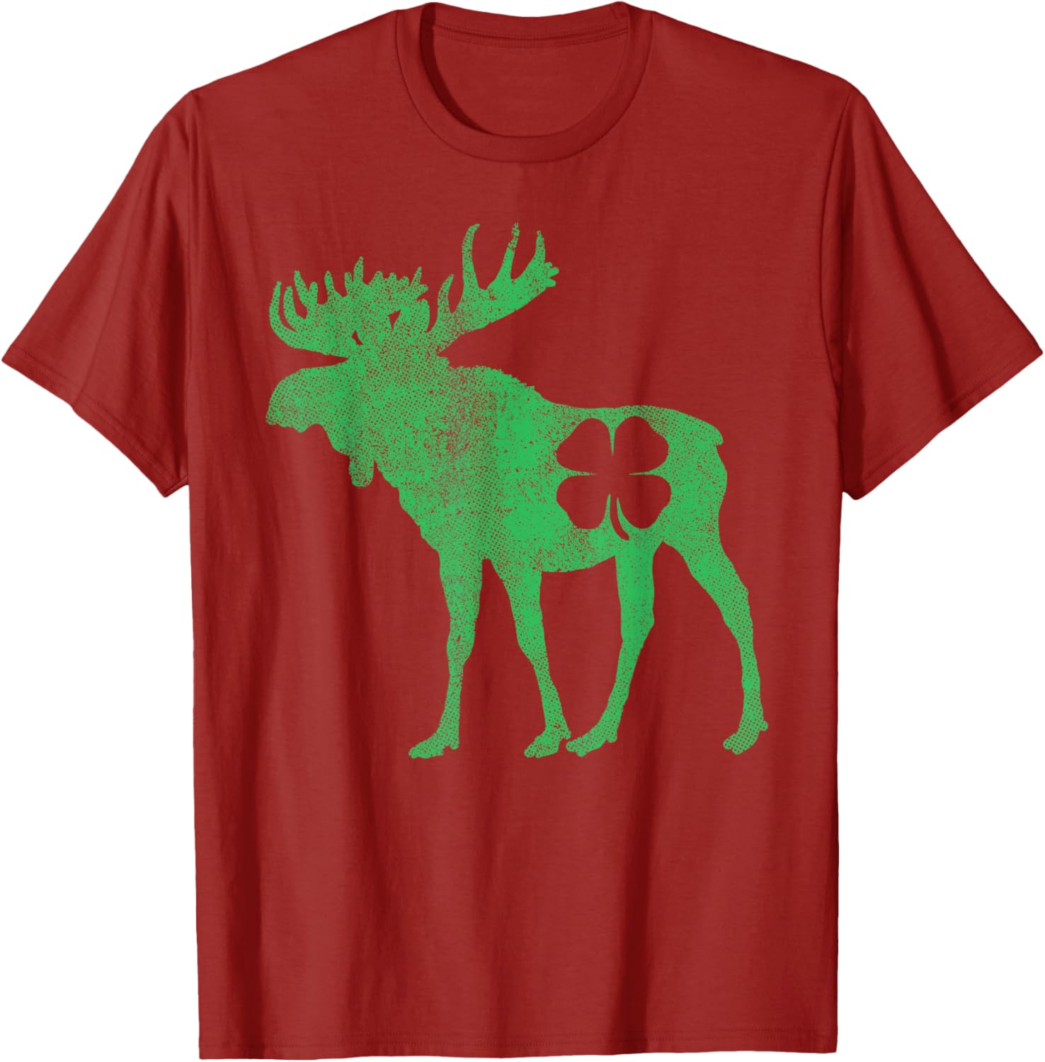 Funny Moose Shamrock St Patricks Day T-Shirt for Irish Celebration - 21