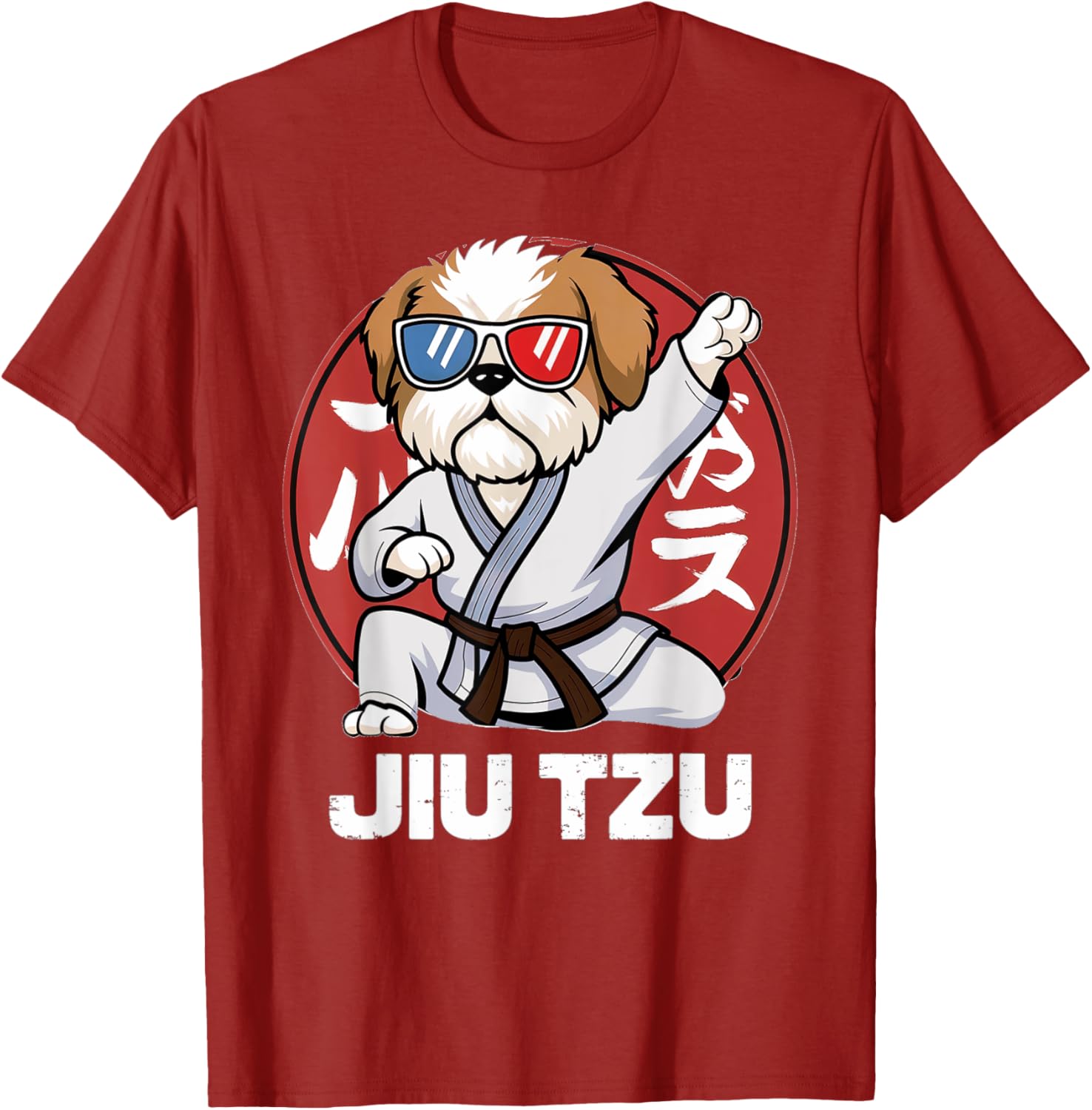 Cute Shih Tzu Jitsu T-Shirt - Funny Kawaii Anime Jiu Jitsu Love Tee - 10