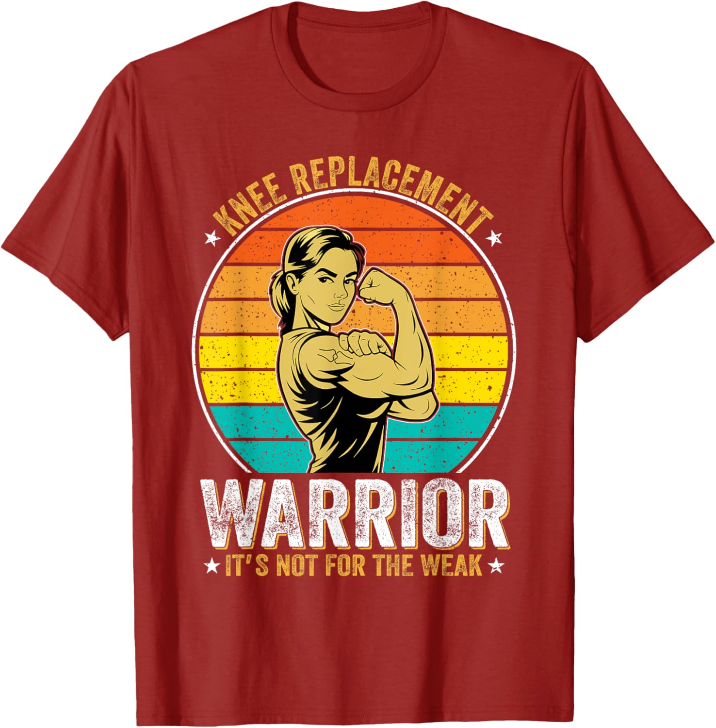 Knee Replacement Warrior Strong Women T-Shirt Empowering Apparel - 10