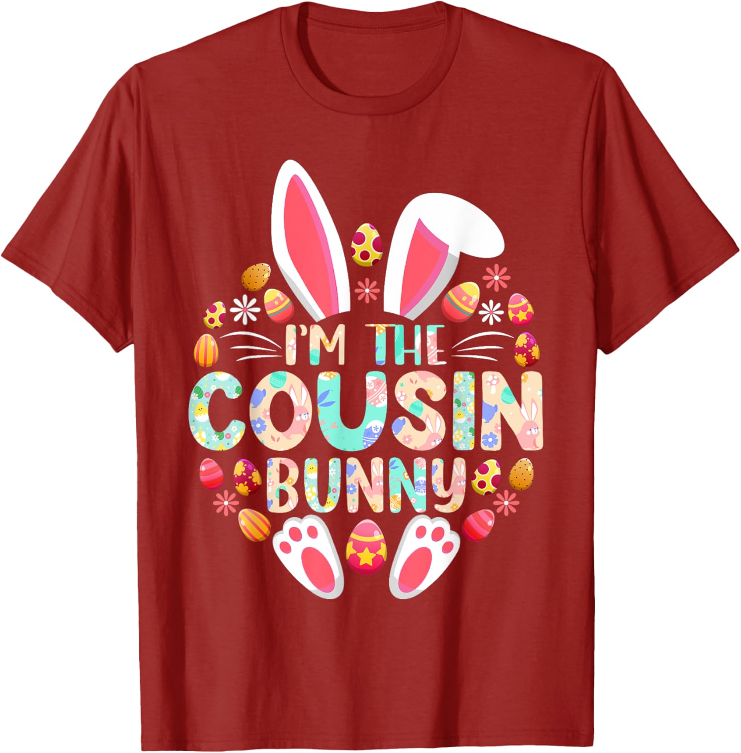 Funny Easter Bunny Family Matching T-Shirt for Cousins and Kids - 2