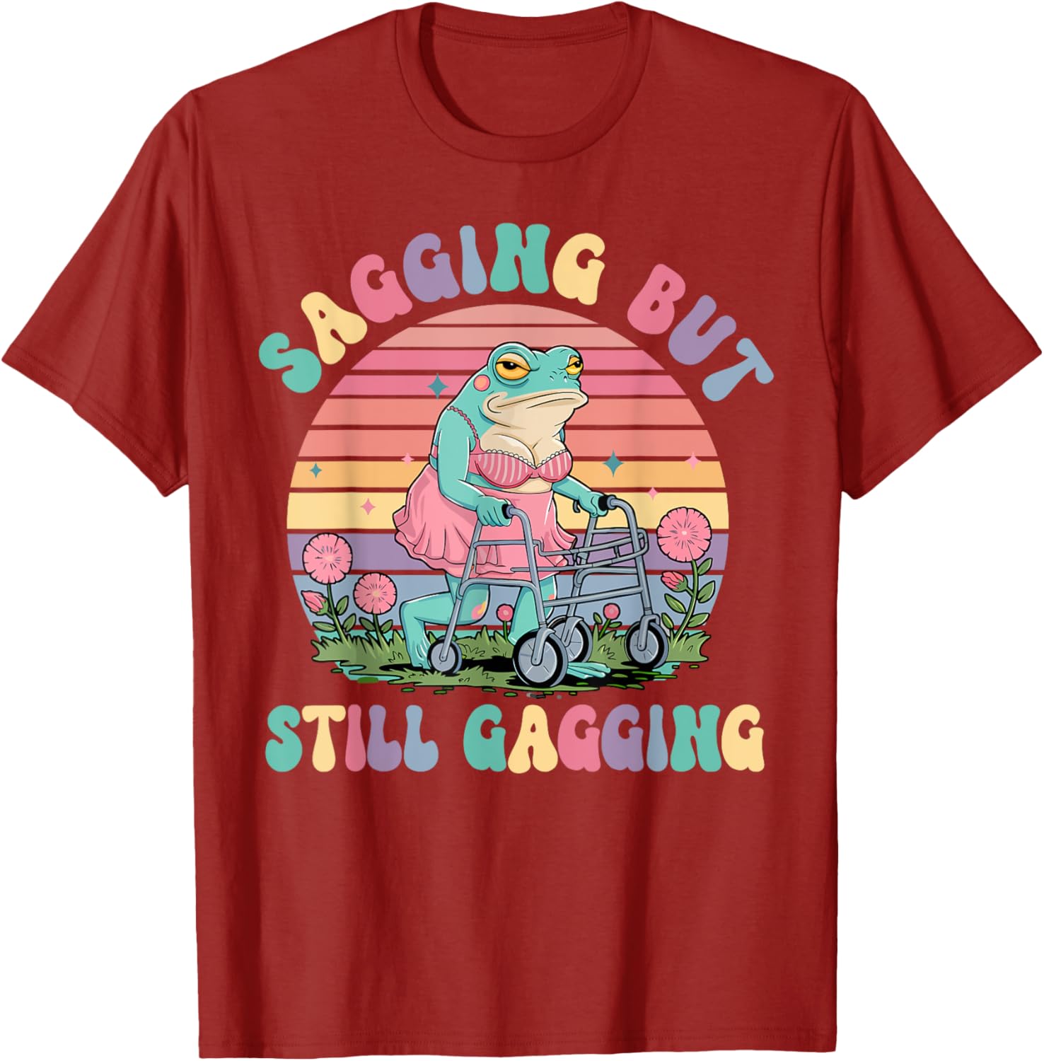 Funny Sagging Frog Meme T-Shirt for Adults - Embarrassing Gift Idea - 17