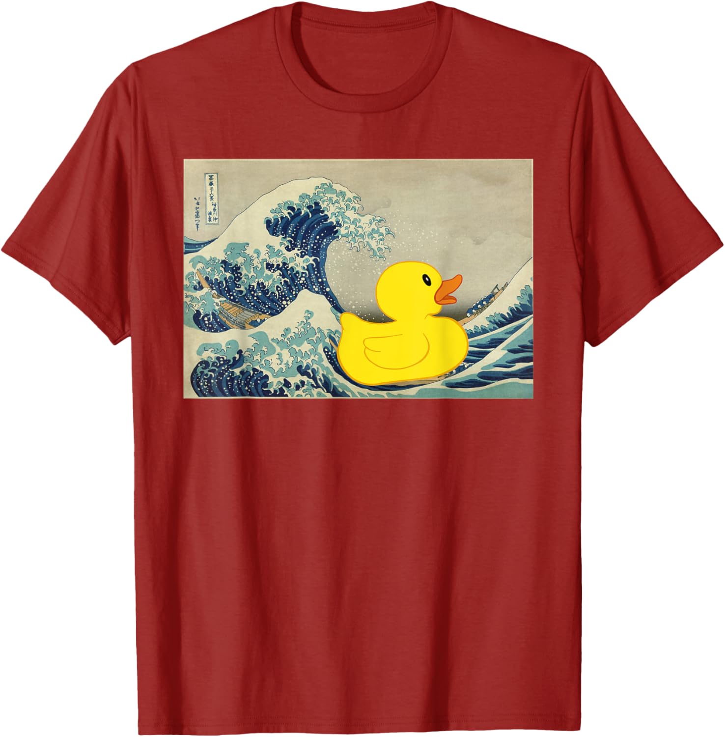 Rubber Duck on Great Wave T-Shirt – Fun and Unique Beachwear Style - 18