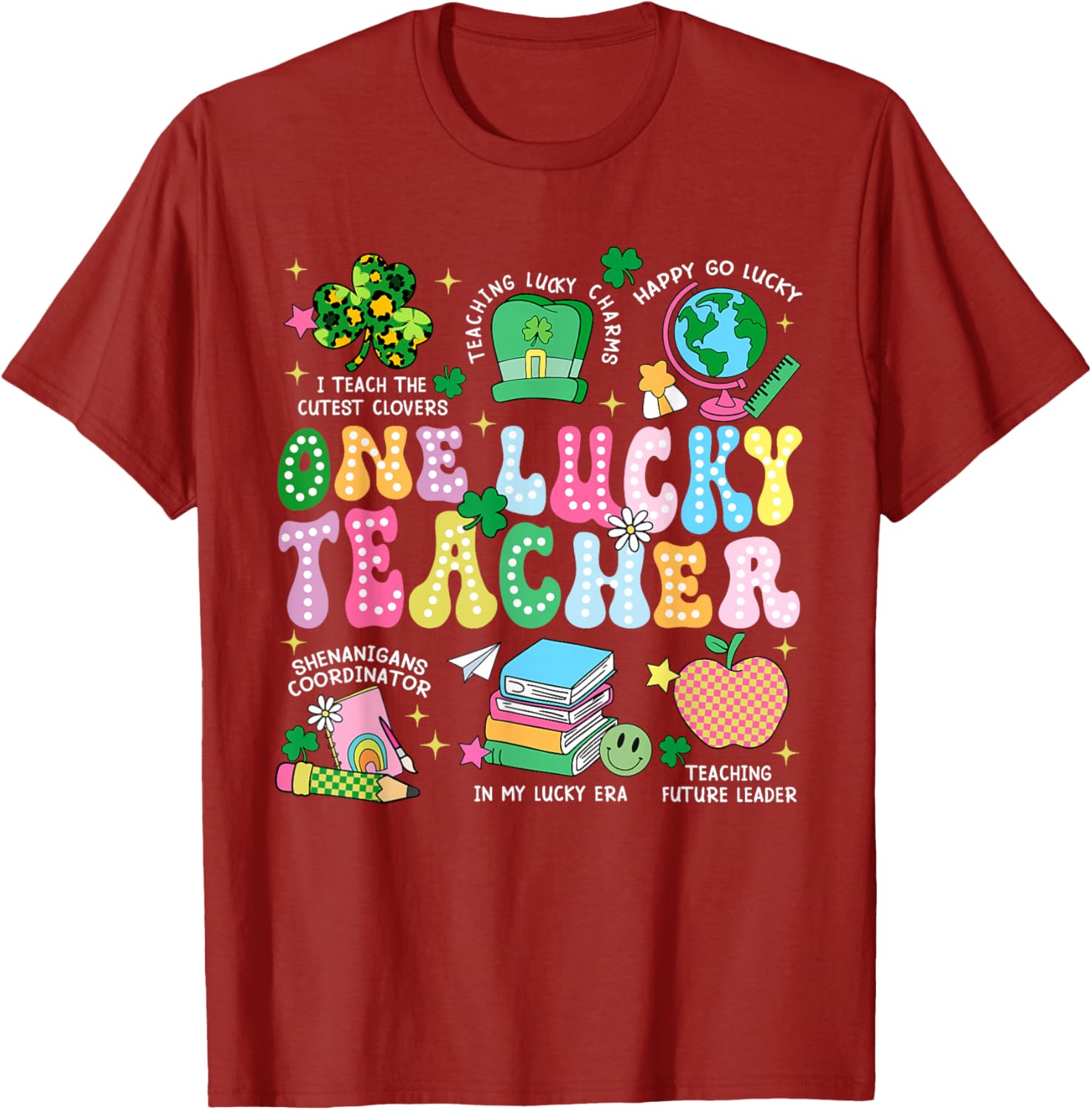 One Lucky Teacher St. Patrick's Day T-Shirt for Irish Educators - 7