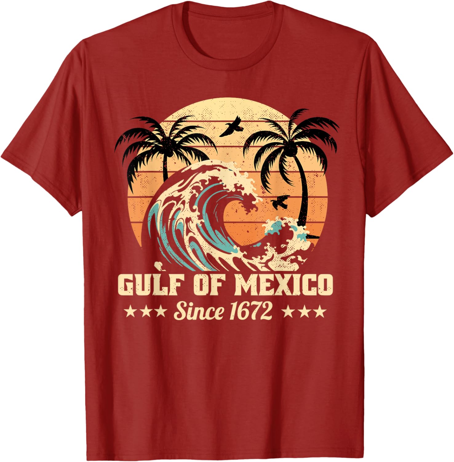 Vintage Gulf of Mexico T-Shirt Since 1672 Stylish and Unique Apparel - 9