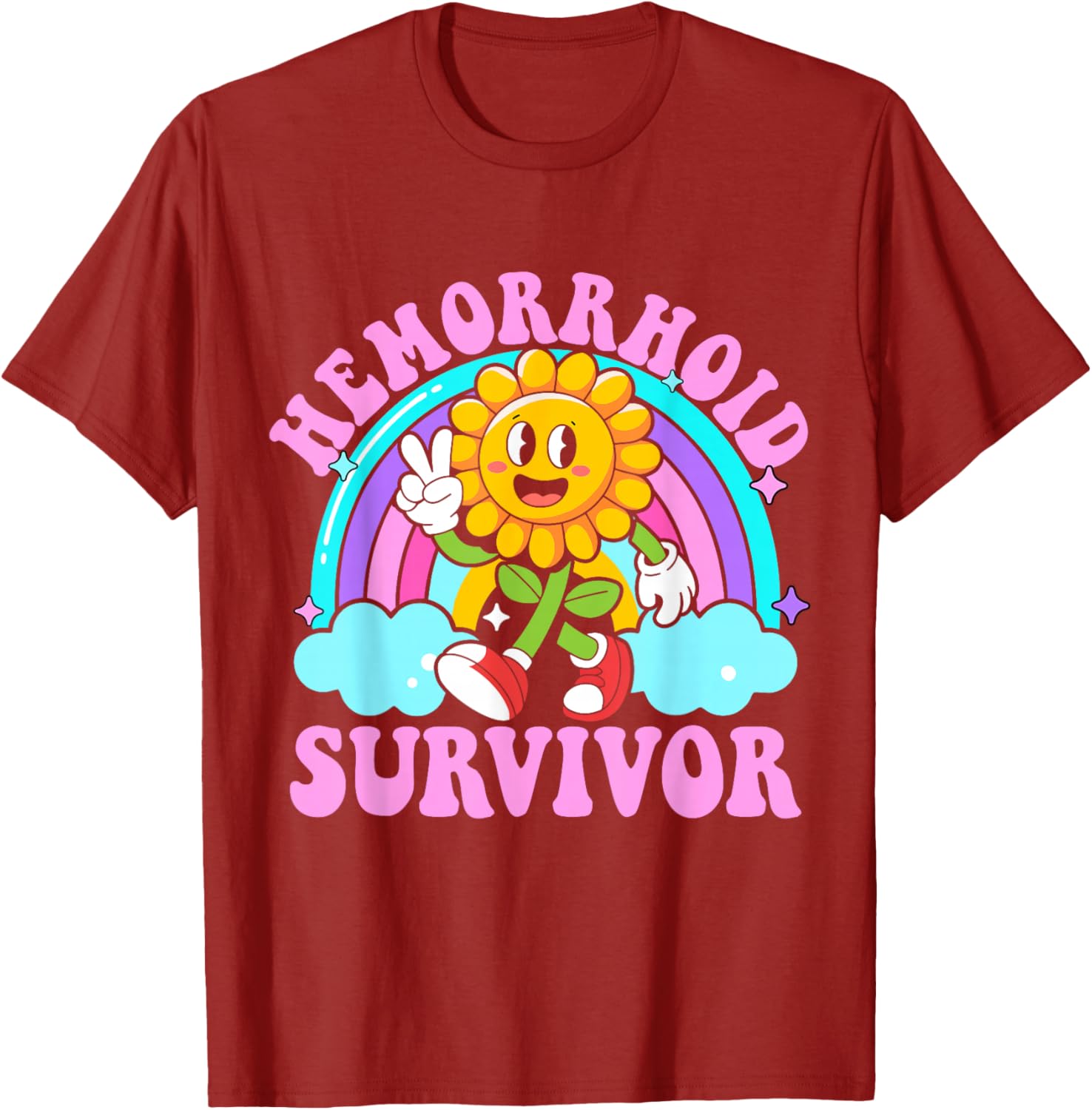 Funny Hemorrhoid Survivor Y2K Meme T-Shirt - Sarcastic Humor Apparel - 13