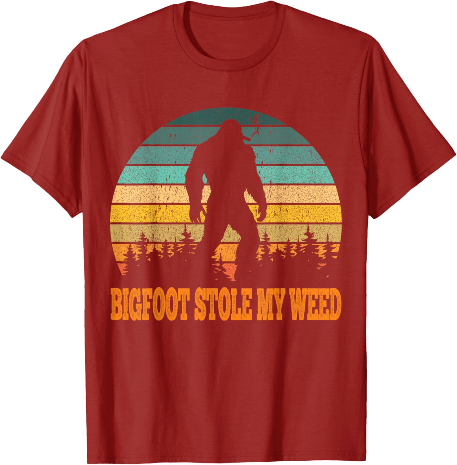 Vintage Bigfoot Stole My Weed Funny T-Shirt for Men - Perfect Gift Idea - 4