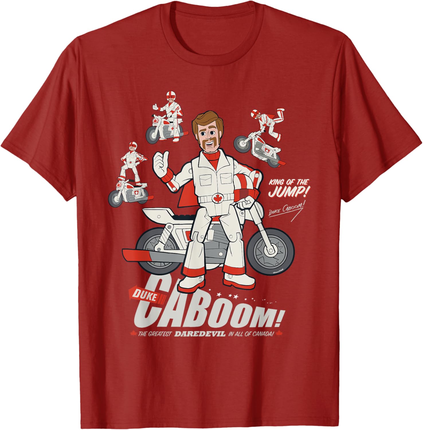 Disney Pixar Toy Story Duke Caboom Stuntman Fun Graphic T-Shirt - 1