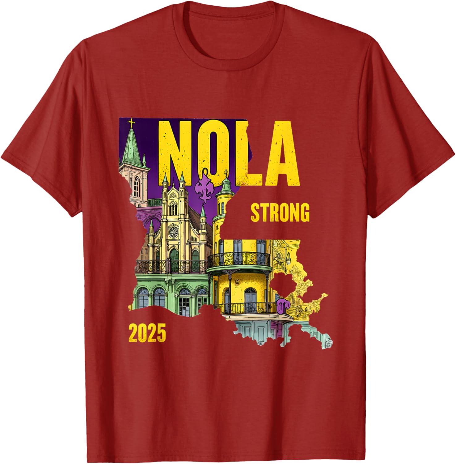 New Orleans Traveling Lovers Costume T-Shirt We Stand NOLA Strong - 5
