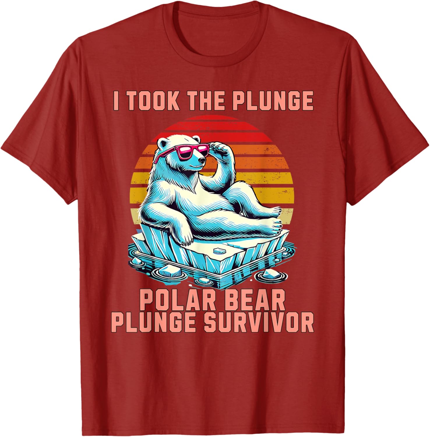 Polar Bear Plunge Survivor 2025 Fun Winter Adventure T-Shirt for Adventurers - 17