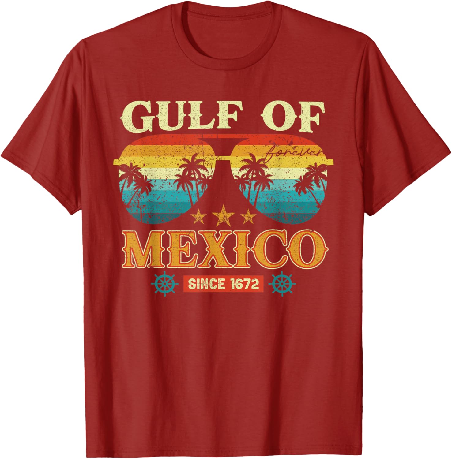 Gulf of Mexico Vintage T-Shirt Retro Style Clothing for Beach Lovers - 19
