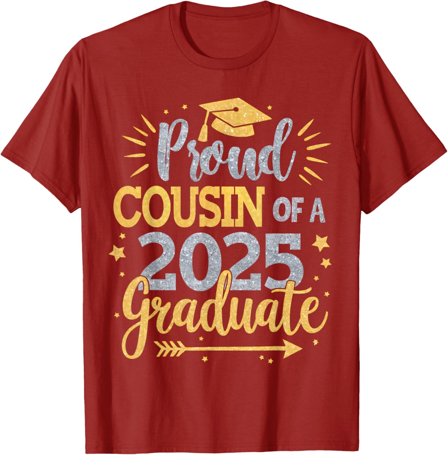 Proud Cousin of Class of 2025 Graduate T-Shirt for Seniors - 9