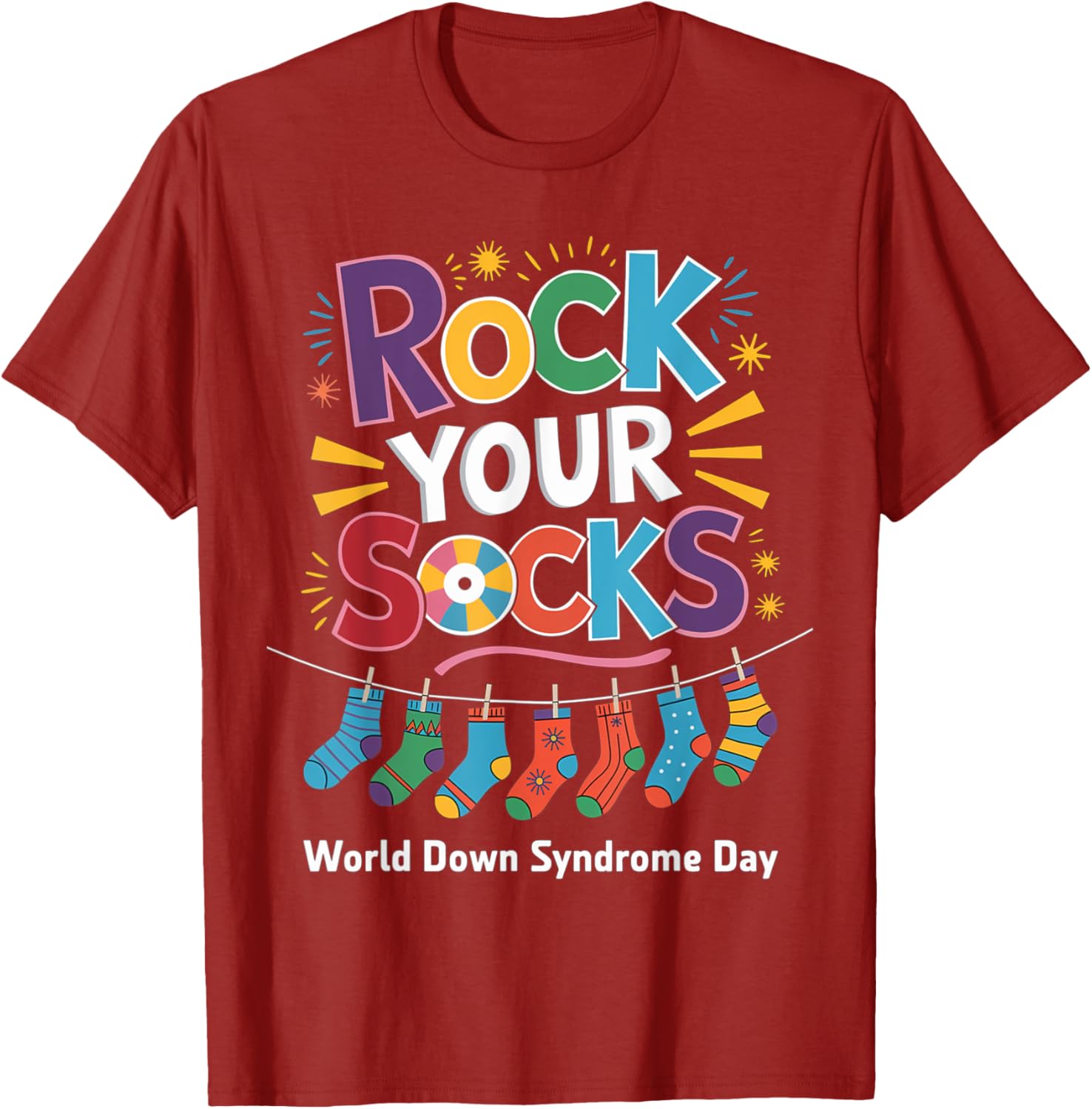 Rock Your Socks Kids T-Shirt for World Down Syndrome Awareness Day - 10